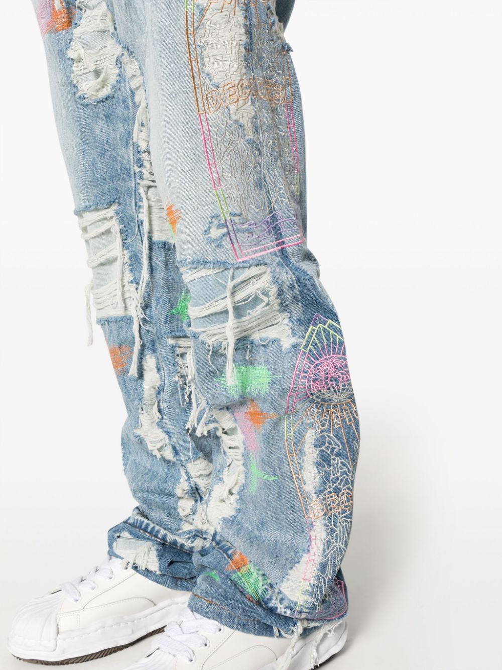 WHO DECIDES WAR BY EV BRAVADO Jeans Blue