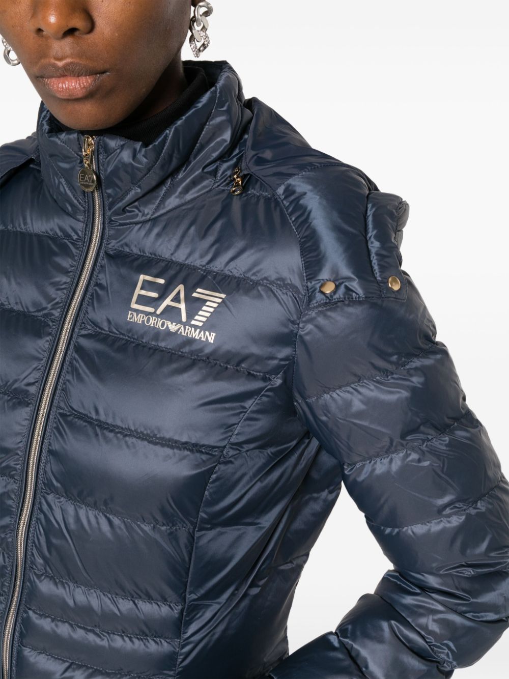 EA7 Coats Blue