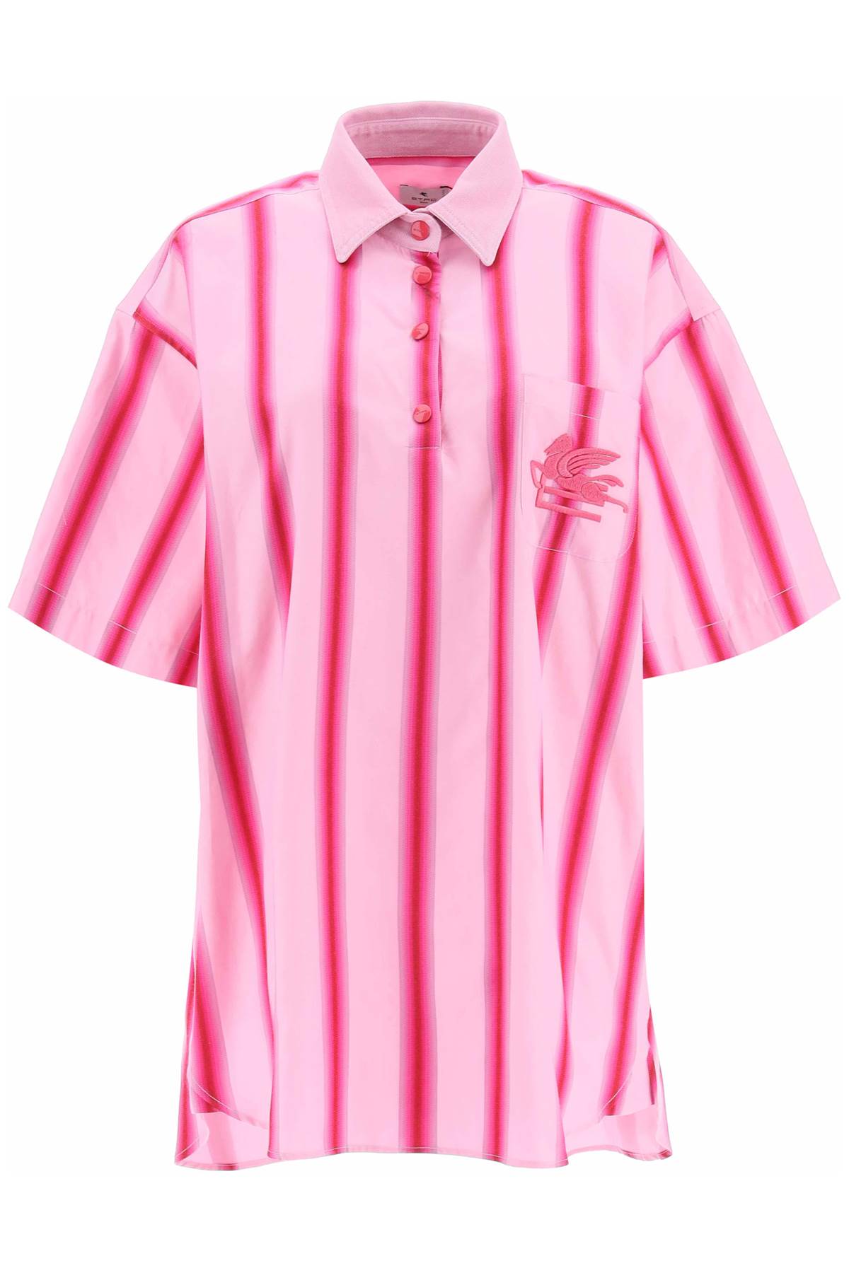 Etro striped mini shirt dress