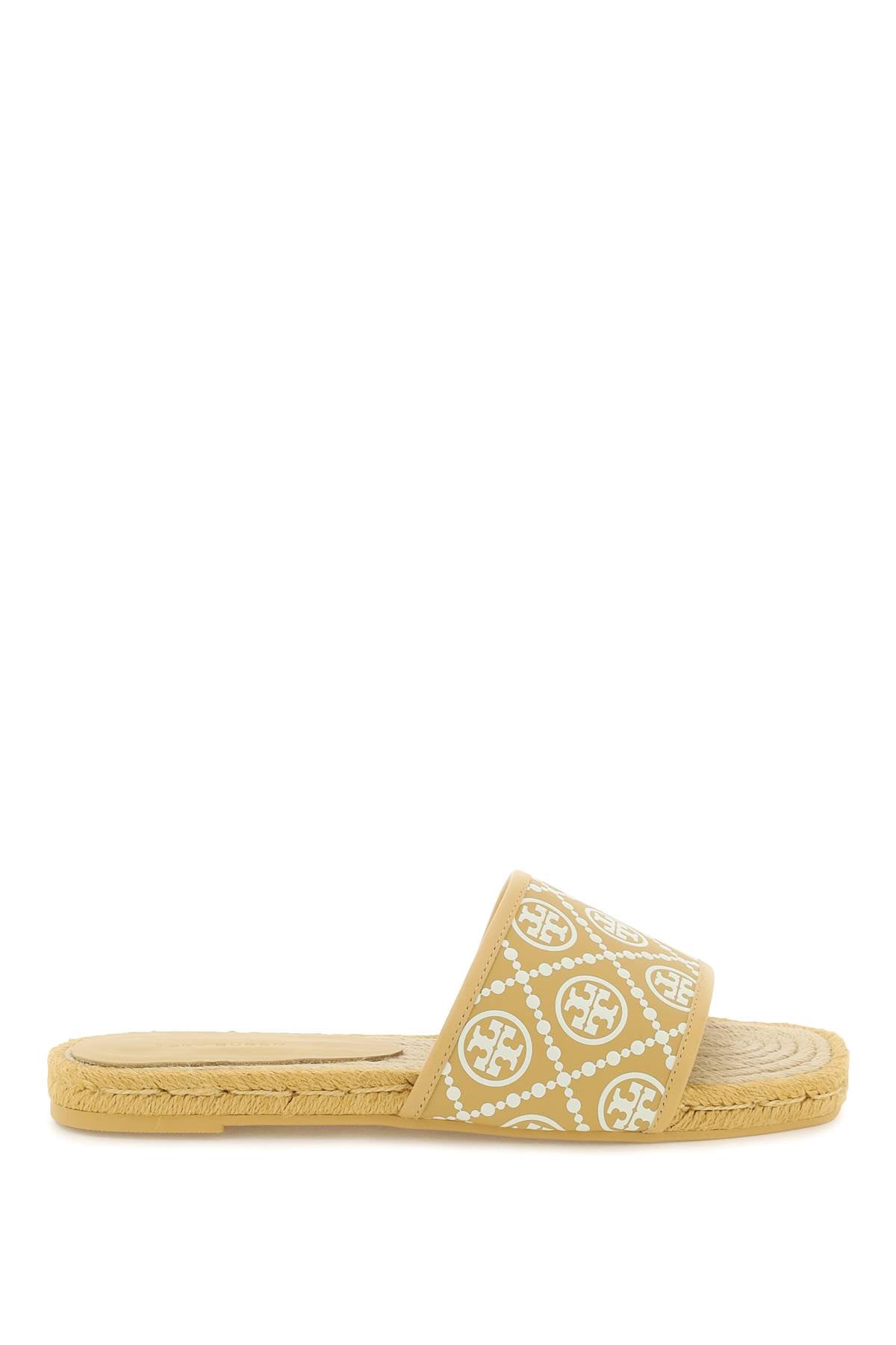 Tory burch t monogram slides