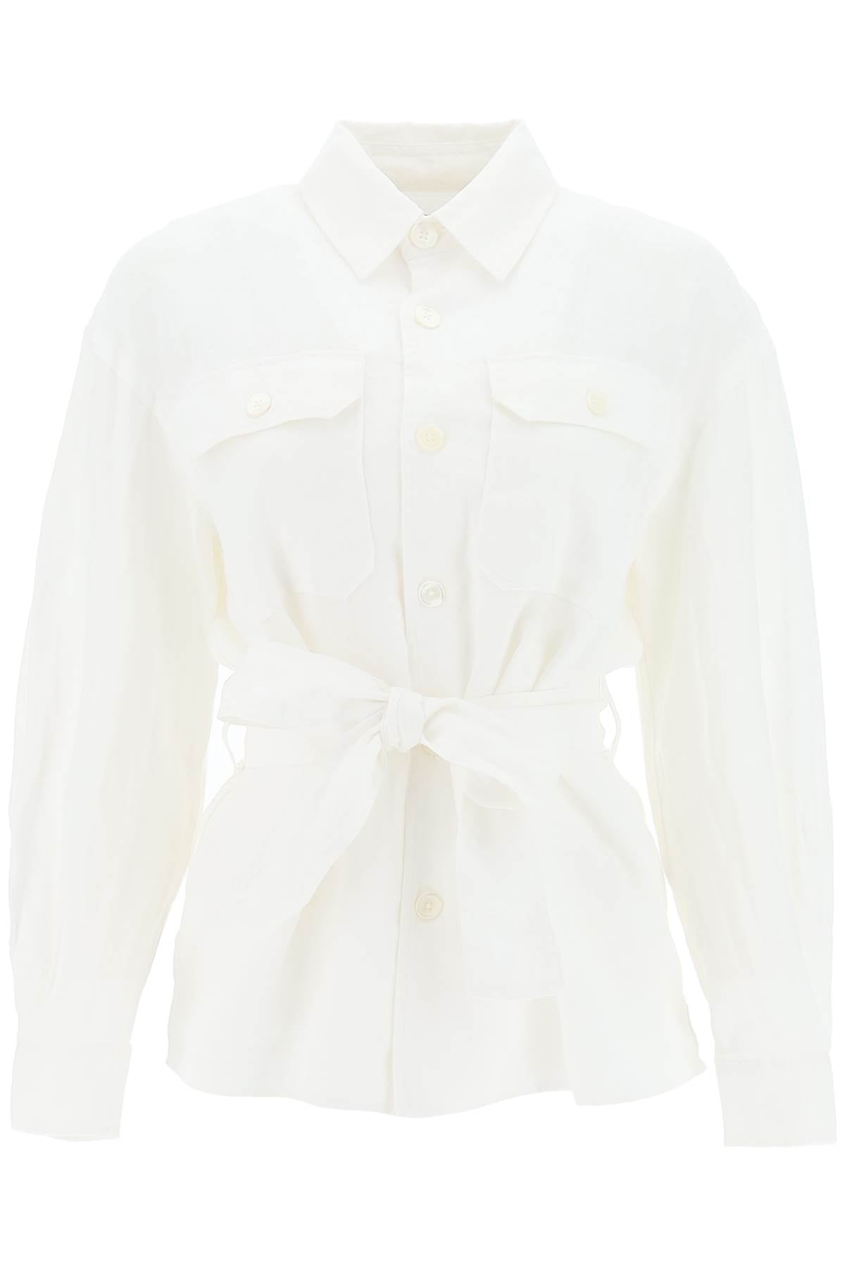 Polo ralph lauren belted linen shirt