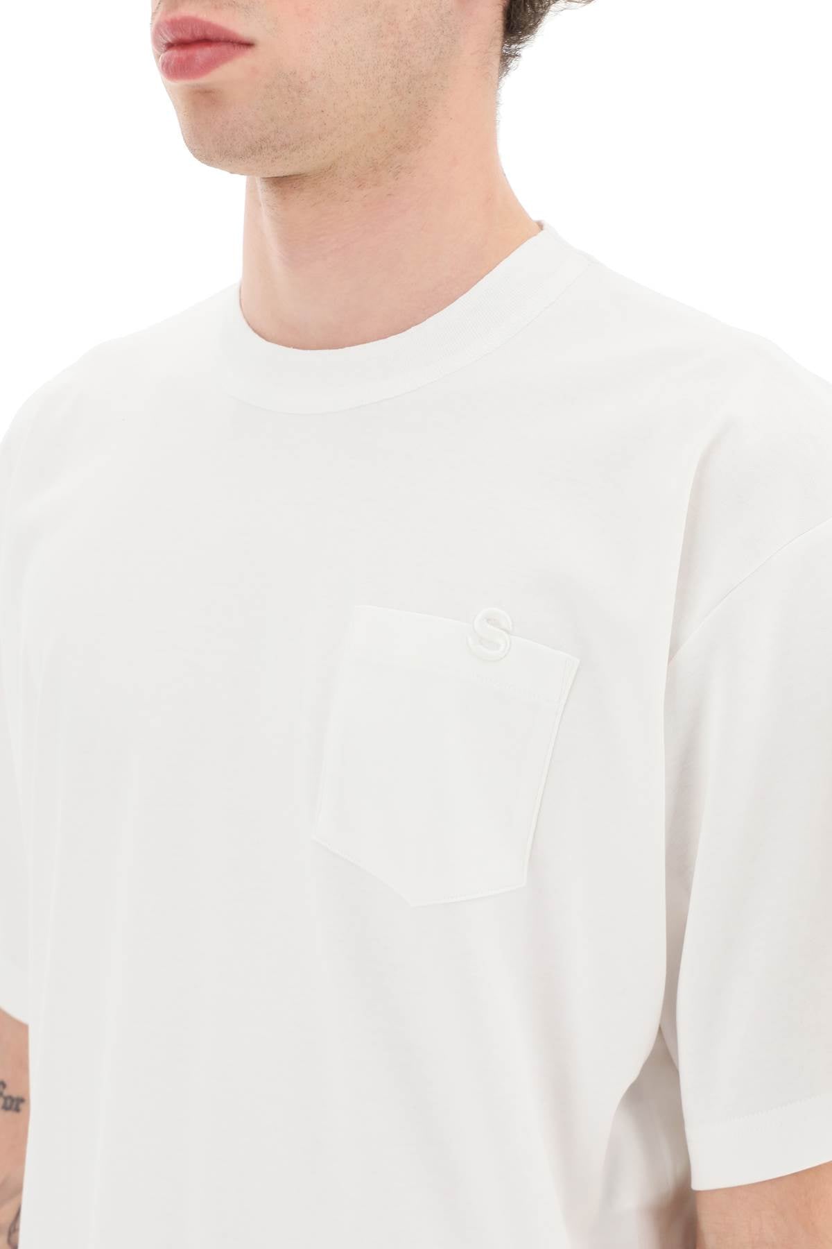 Sacai oversized t-shirt with chest pocket