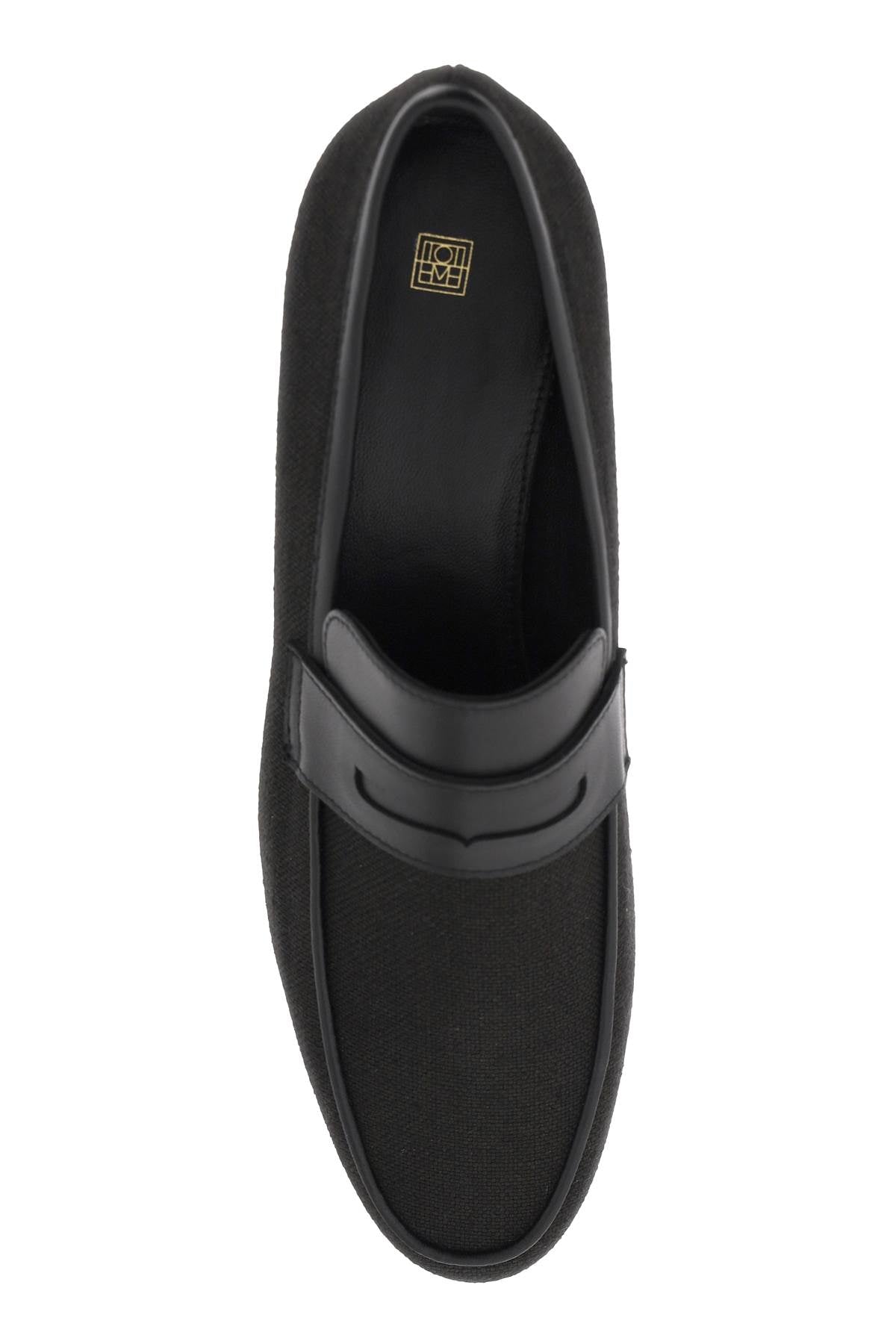 Toteme canvas penny loafers - ALPHA PANTHEON Opulencia Elegante | Unveiling the Premier Destination for Designer Fashion & Luxury Apparel