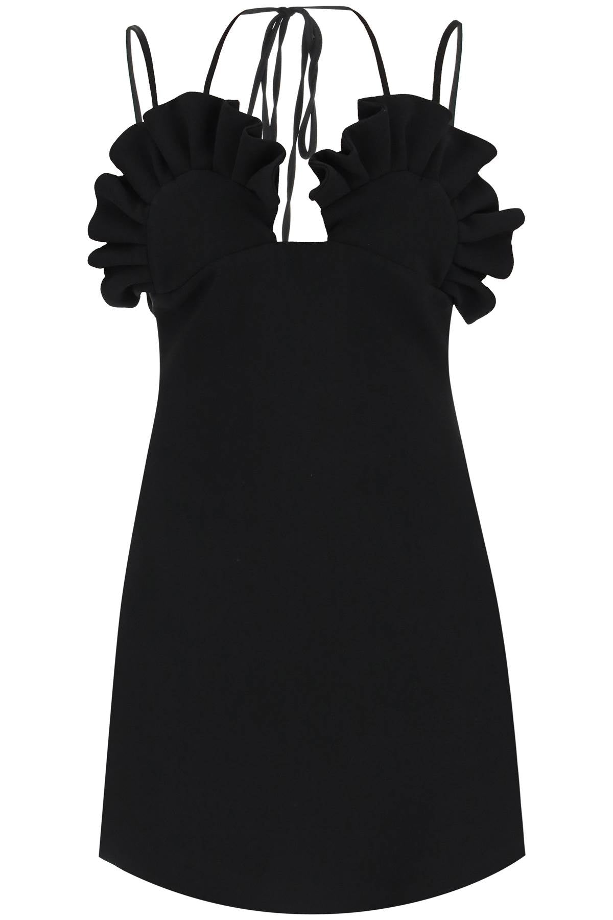 Giuseppe di morabito ruffled crepe mini dress