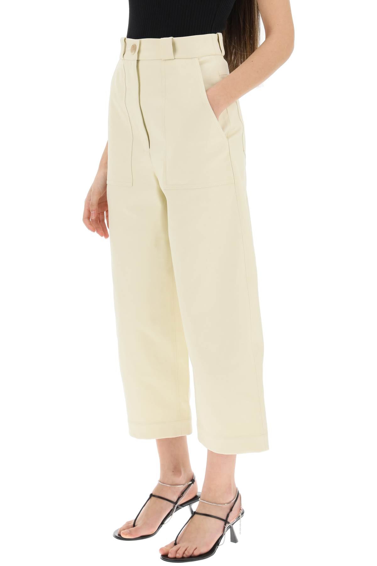 Khaite hewey high-waisted pants