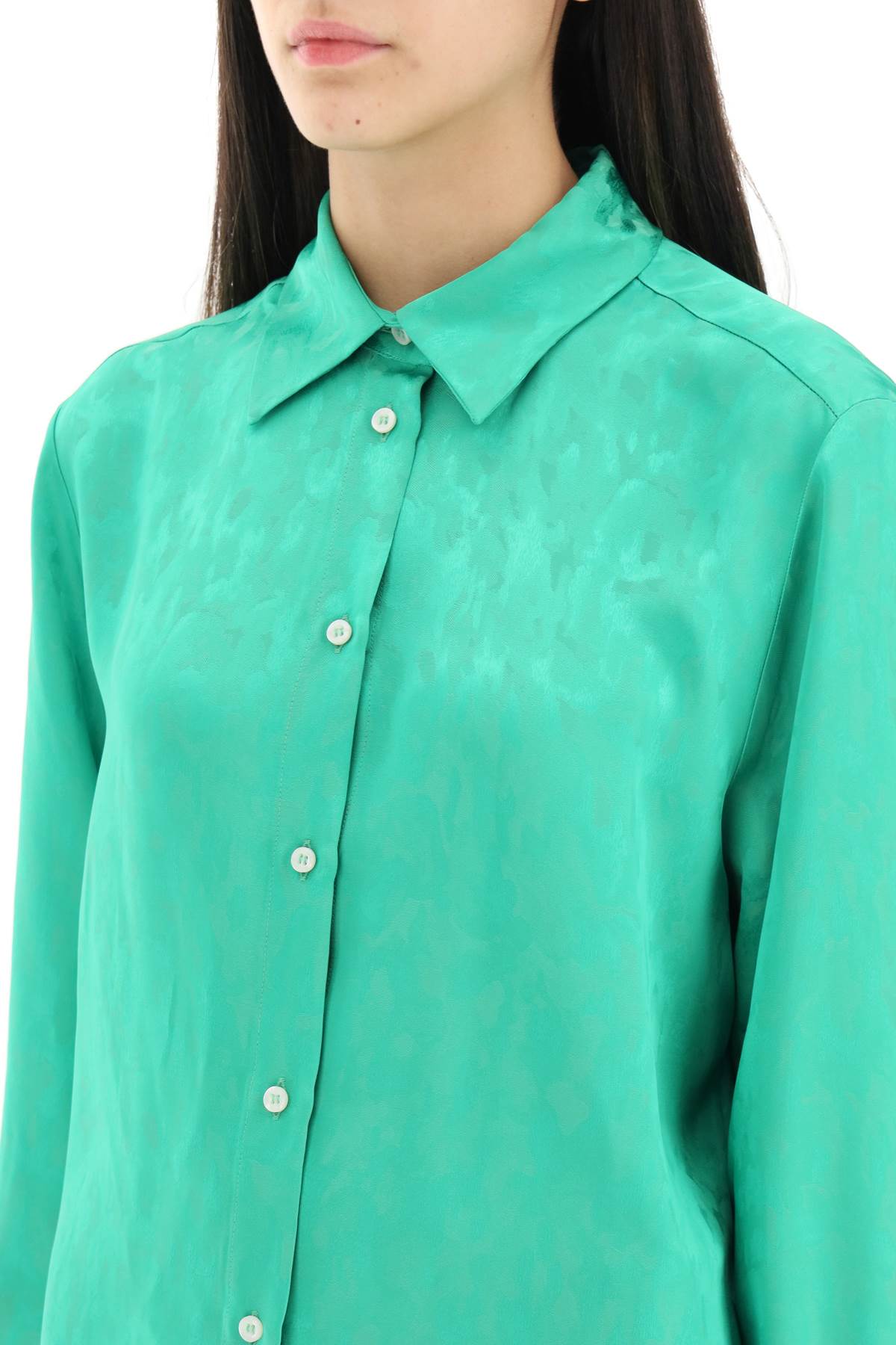 Msgm jacquard satin shirt