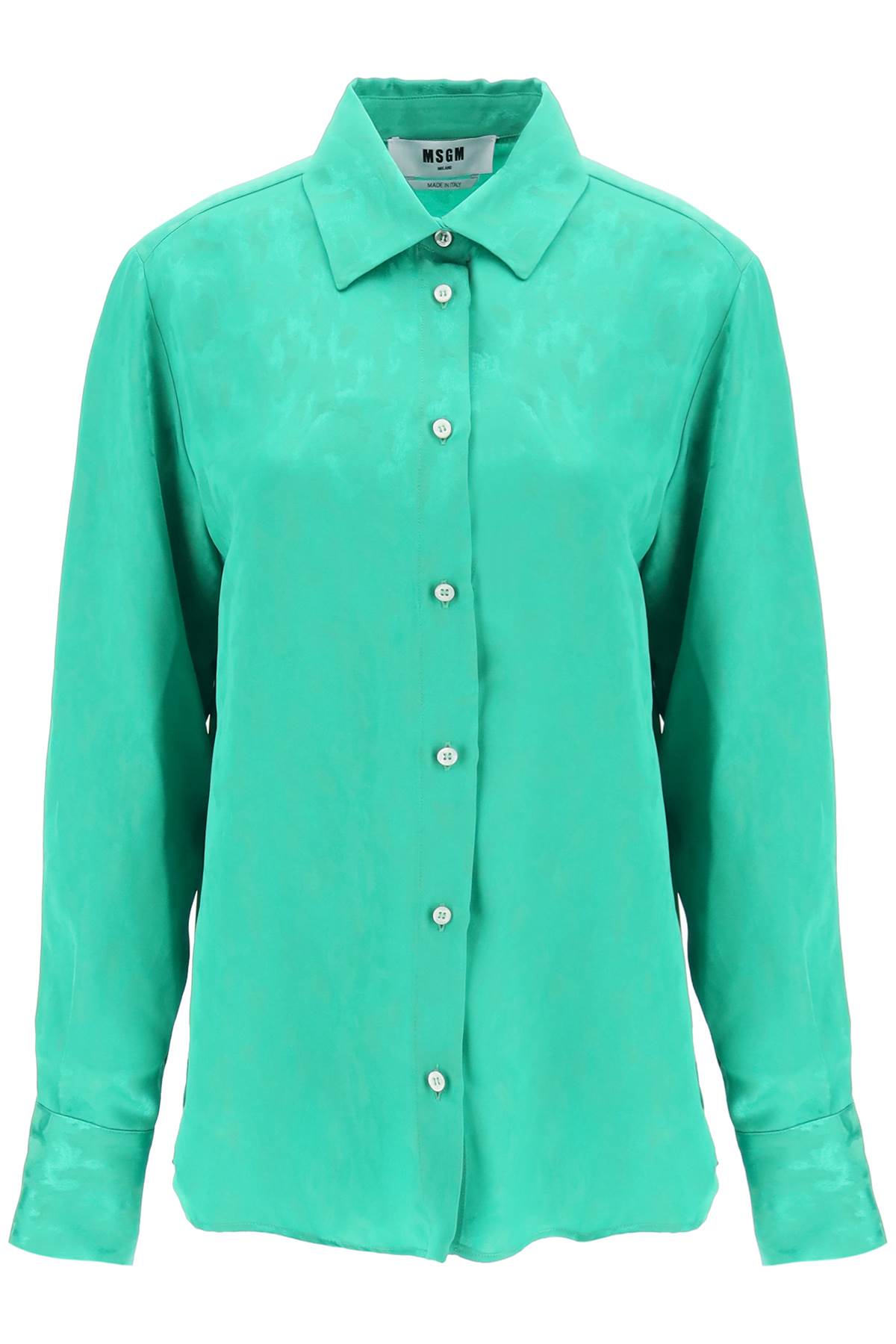 Msgm jacquard satin shirt