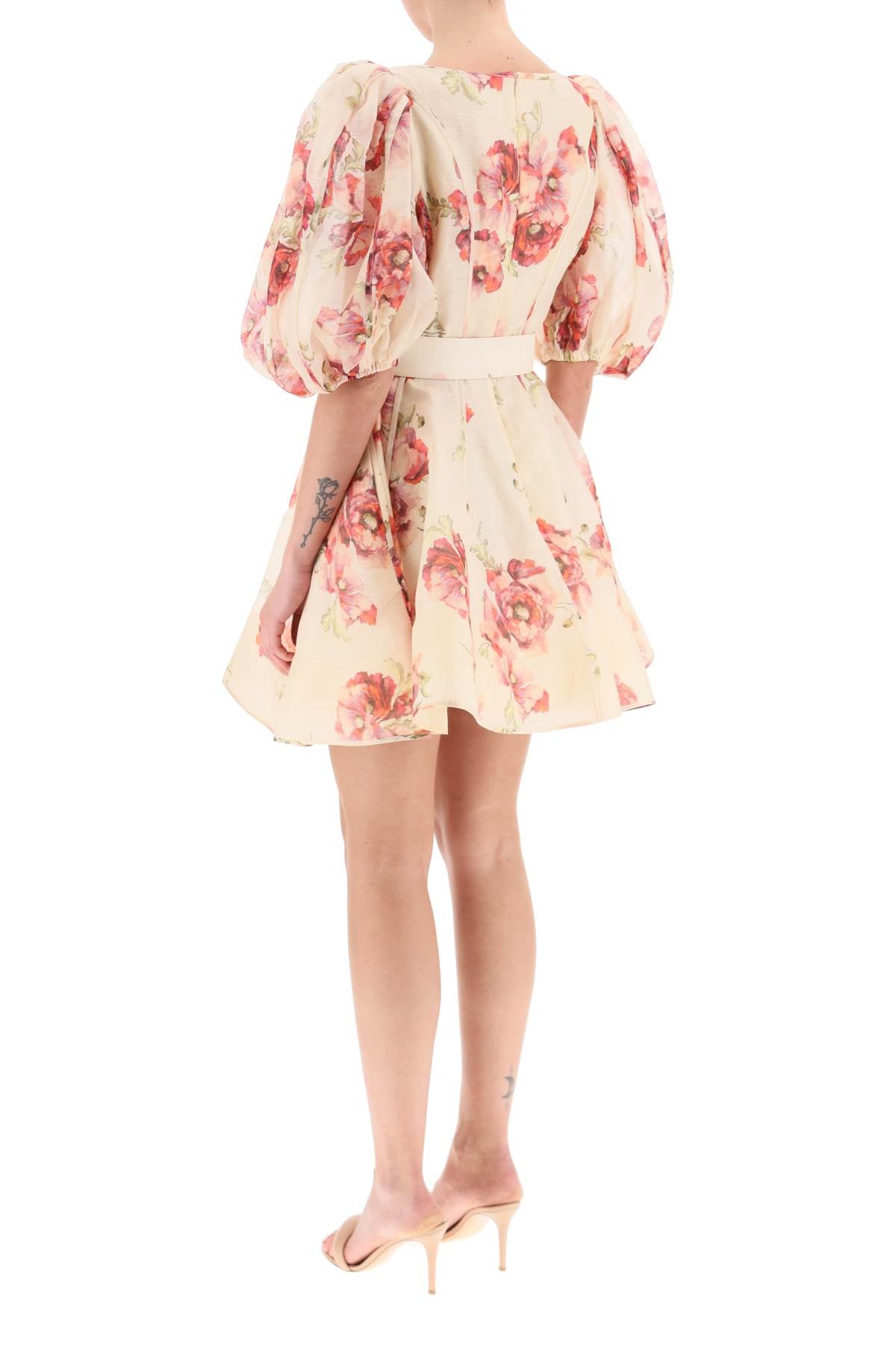 Zimmermann 'high tide' linen silk short dress