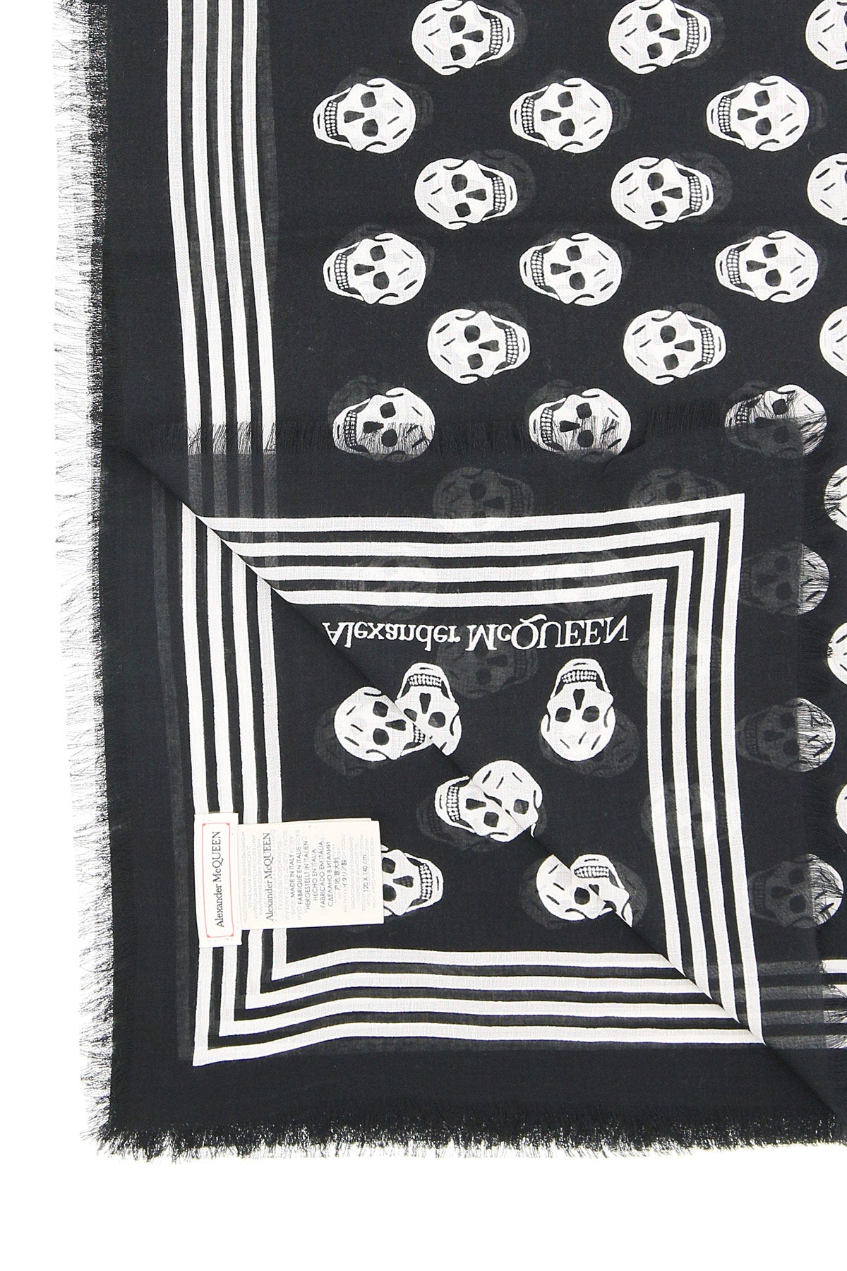 Alexander mcqueen biker skull scarf