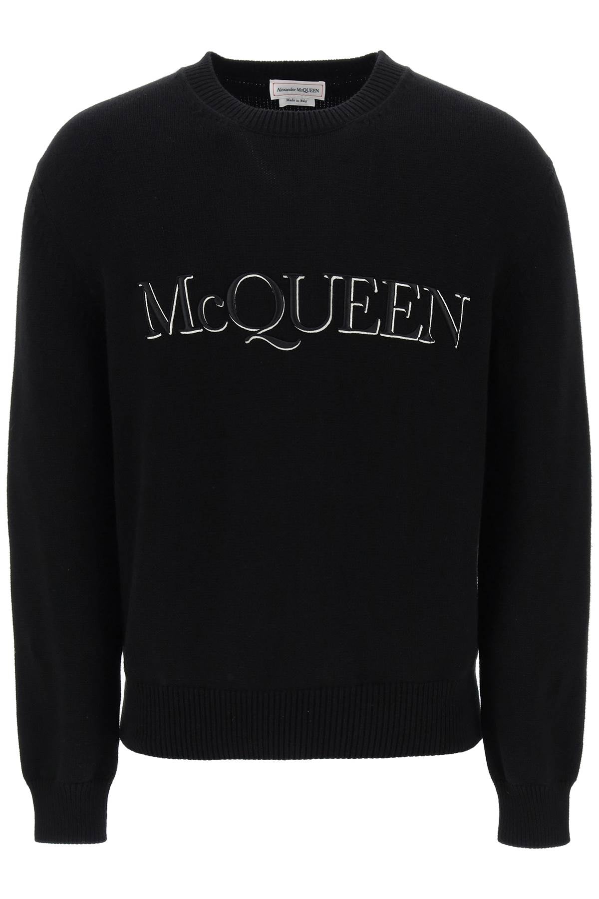 Alexander mcqueen sweater with logo embroidery - ALPHA PANTHEON Opulencia Elegante | Unveiling the Premier Destination for Designer Fashion & Luxury Apparel