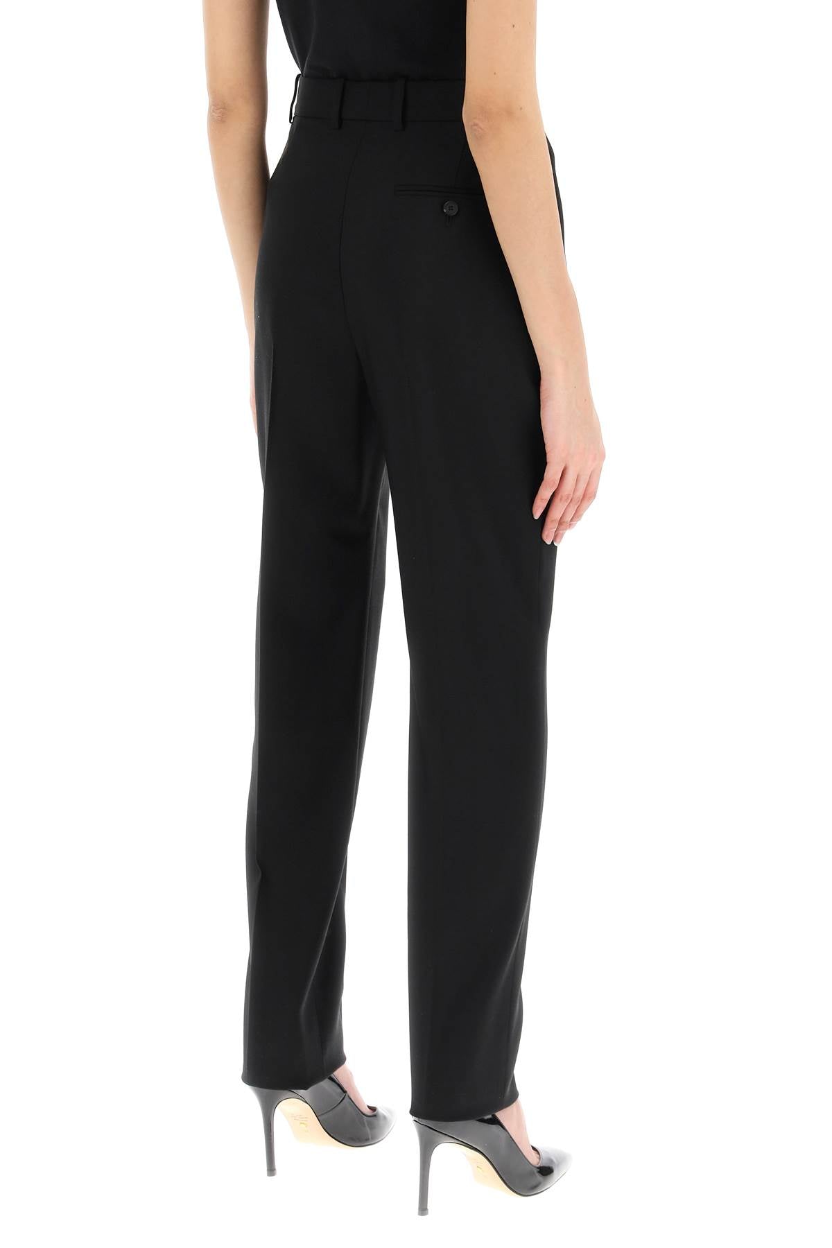 Alexander mcqueen high-waisted cigarette trousers