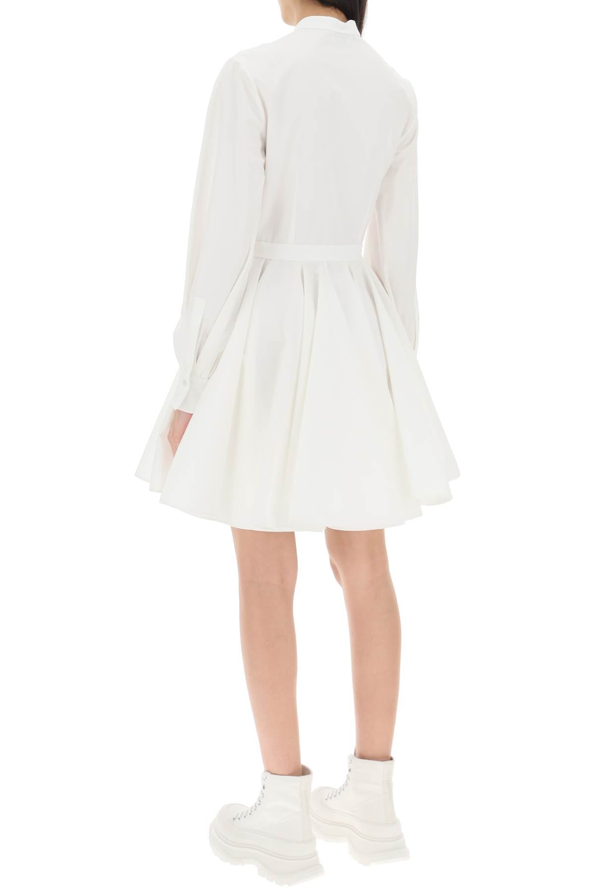 Alexander mcqueen poplin shirt dress