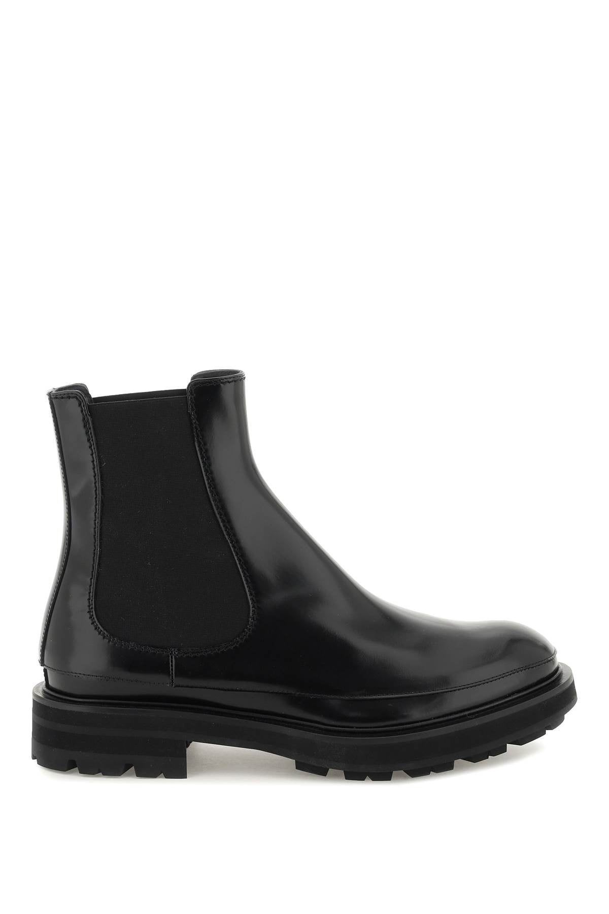 Alexander mcqueen leather chelsea boots