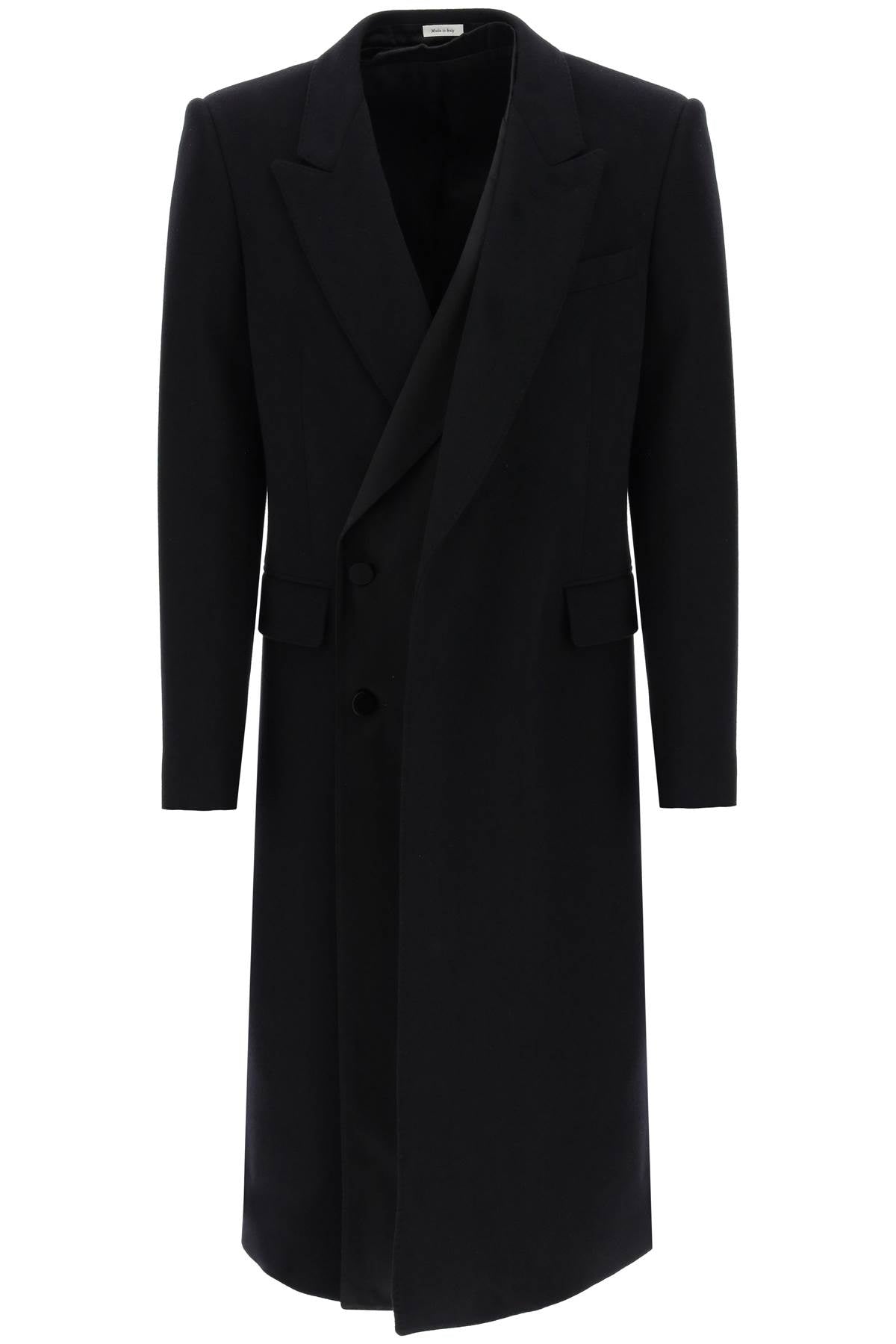 Alexander mcqueen trompe l'oeil double-breasted coat