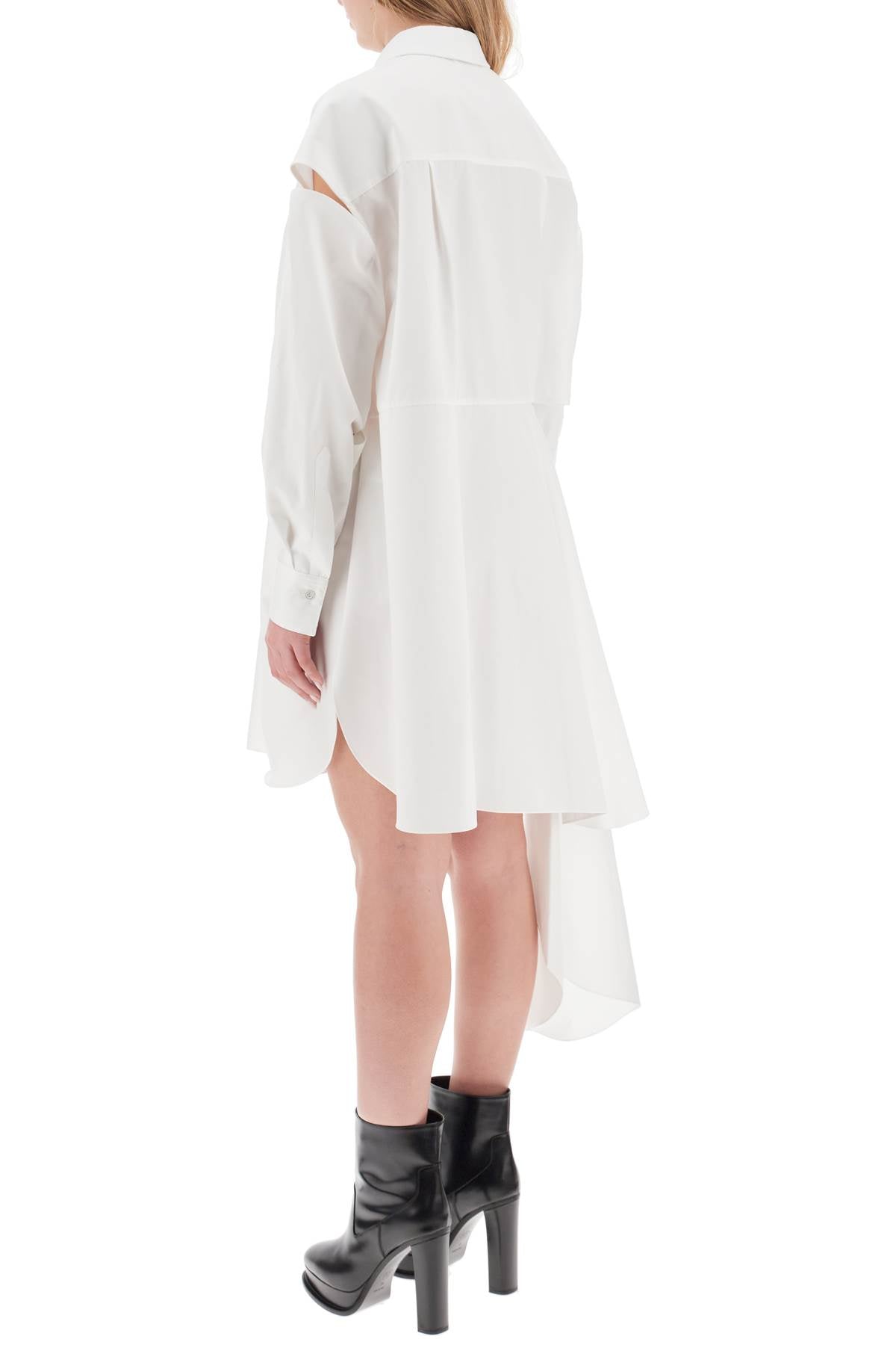 Alexander mcqueen shirt dress with cut-outs