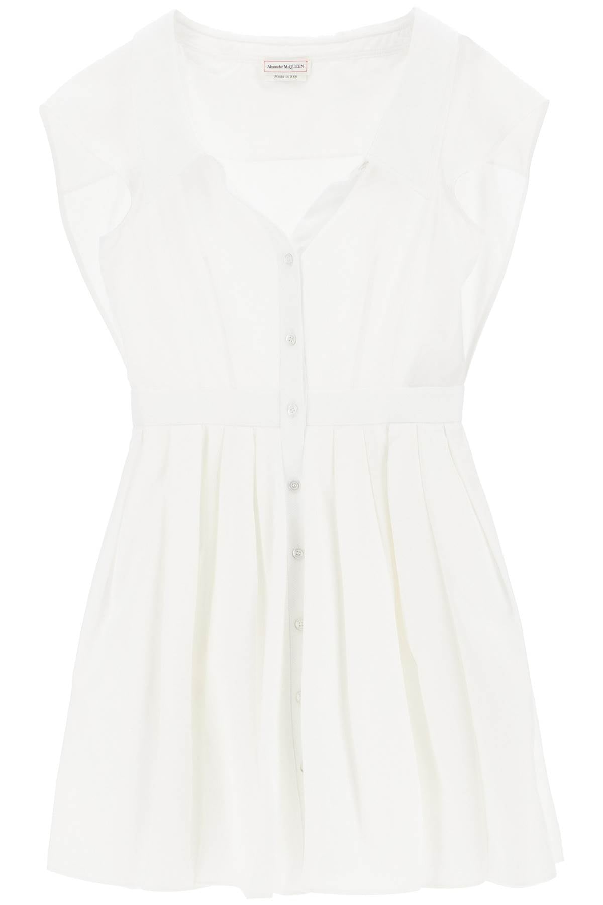 Alexander mcqueen poplin shirt dress