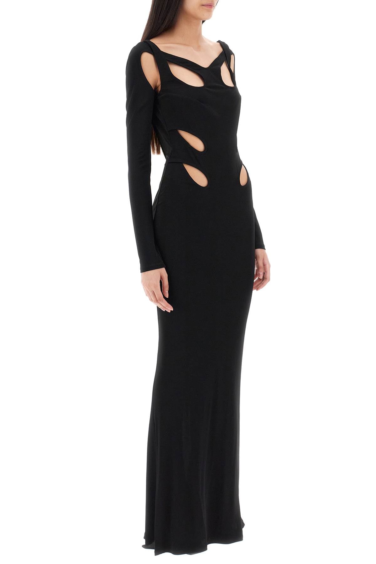 Dion lee triple loop maxi jersey dress