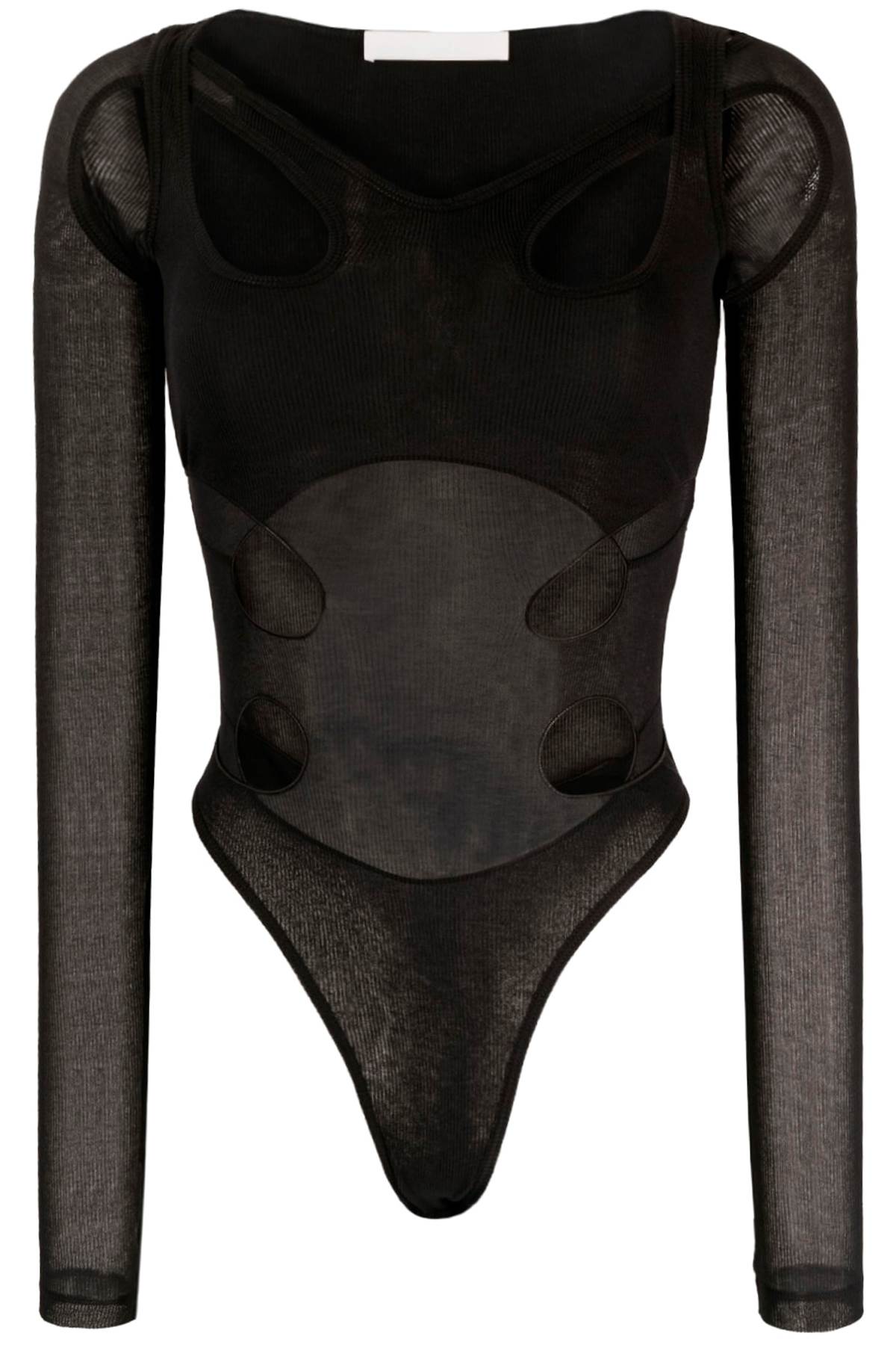 Dion lee long-sleeved bodysuit with cut-outs