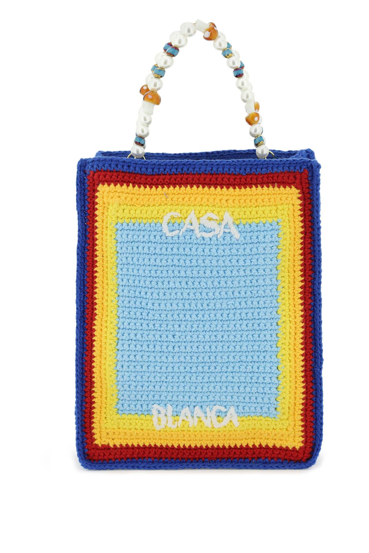 Casablanca beaded crochet 'arch' handbag