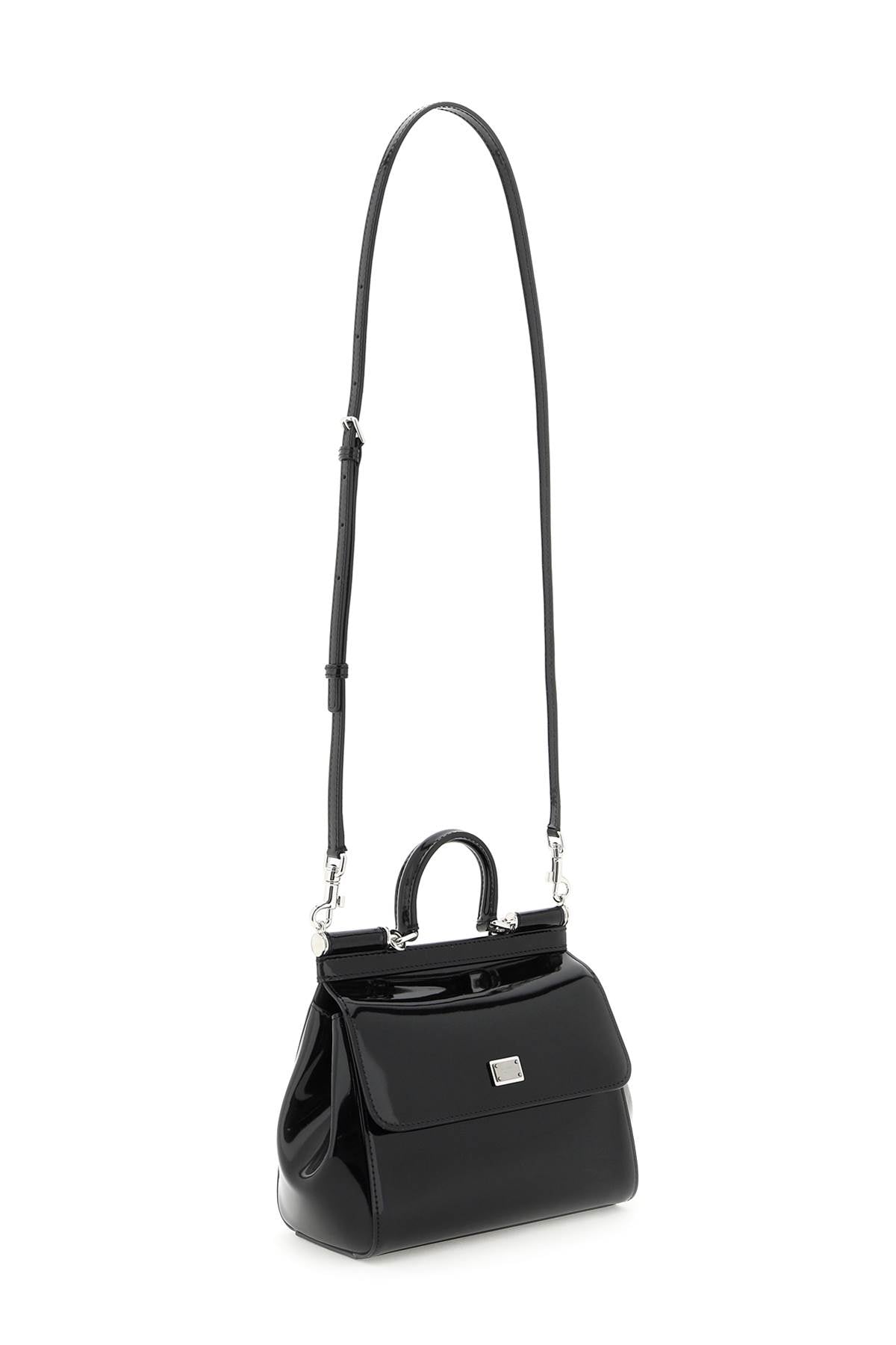 Dolce & gabbana patent leather 'sicily' handbag