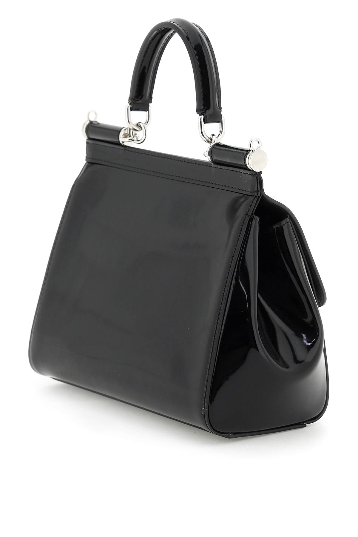 Dolce & gabbana patent leather 'sicily' handbag