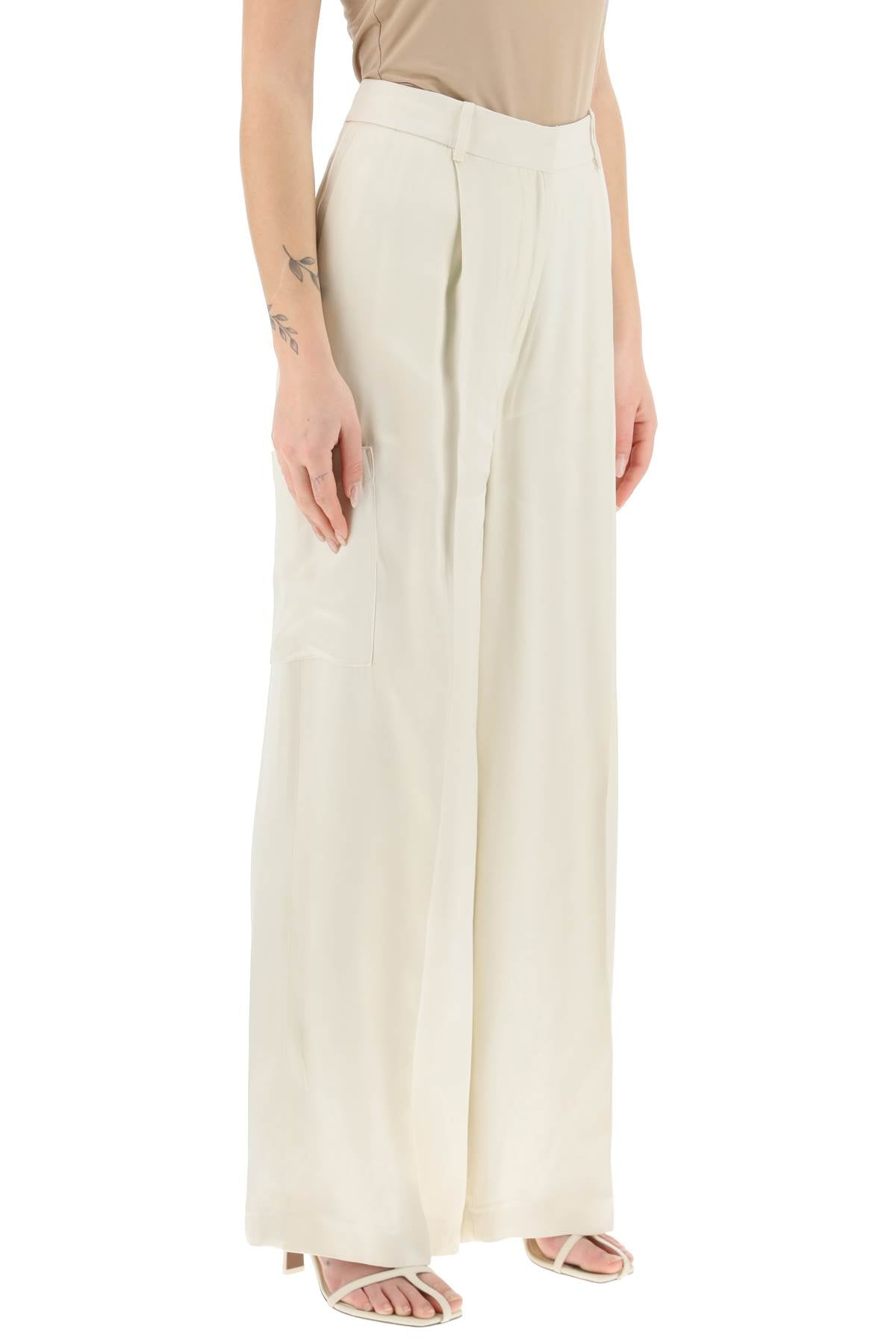 Loulou studio satin cargo pants