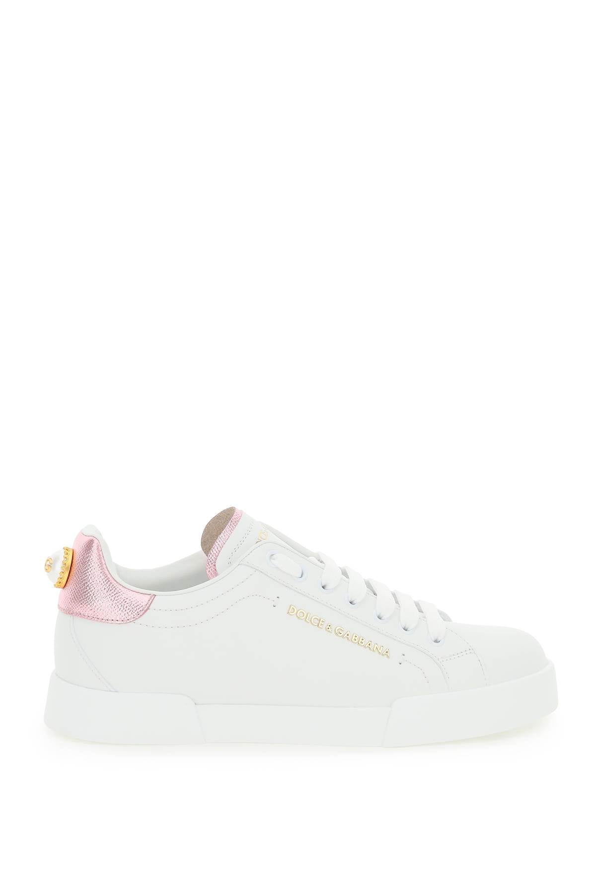 Dolce & gabbana portofino sneakers with pearl - ALPHA PANTHEON Opulencia Elegante | Unveiling the Premier Destination for Designer Fashion & Luxury Apparel