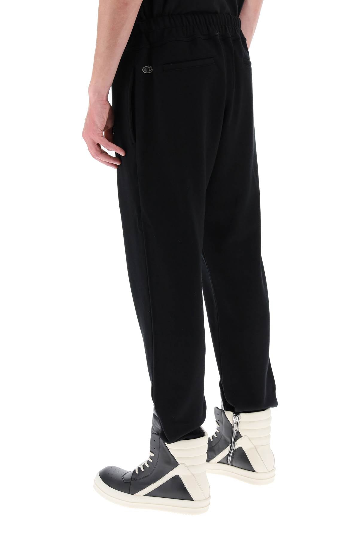 Rick owens organic cotton joggers x champion