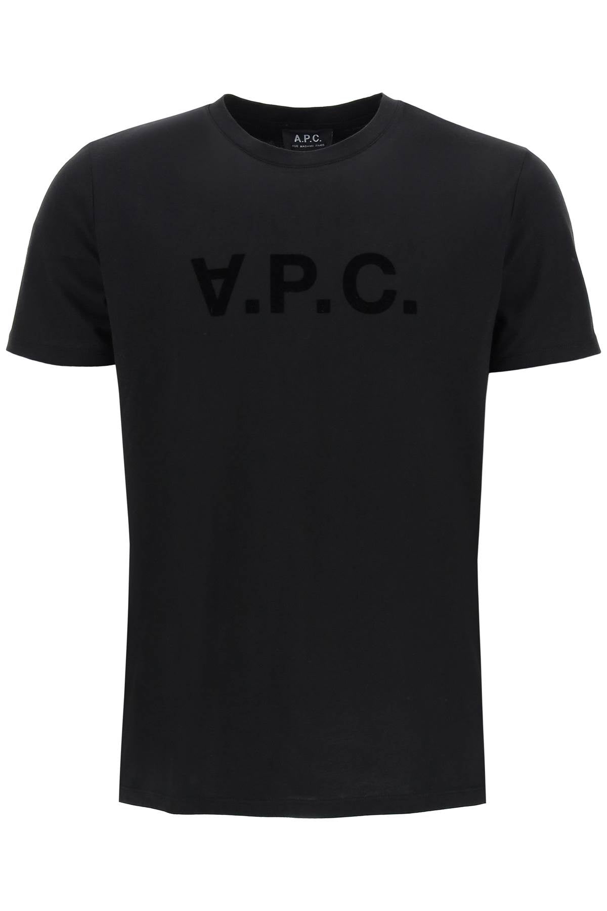 A.p.c. flocked vpc logo t-shirt