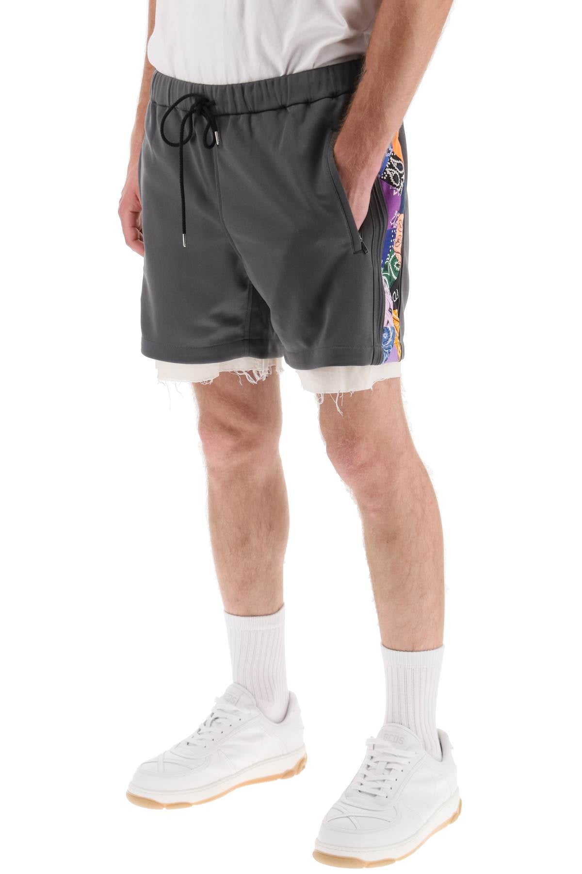 Children of the discordance jersey shorts with bandana bands - ALPHA PANTHEON Opulencia Elegante | Unveiling the Premier Destination for Designer Fashion & Luxury Apparel