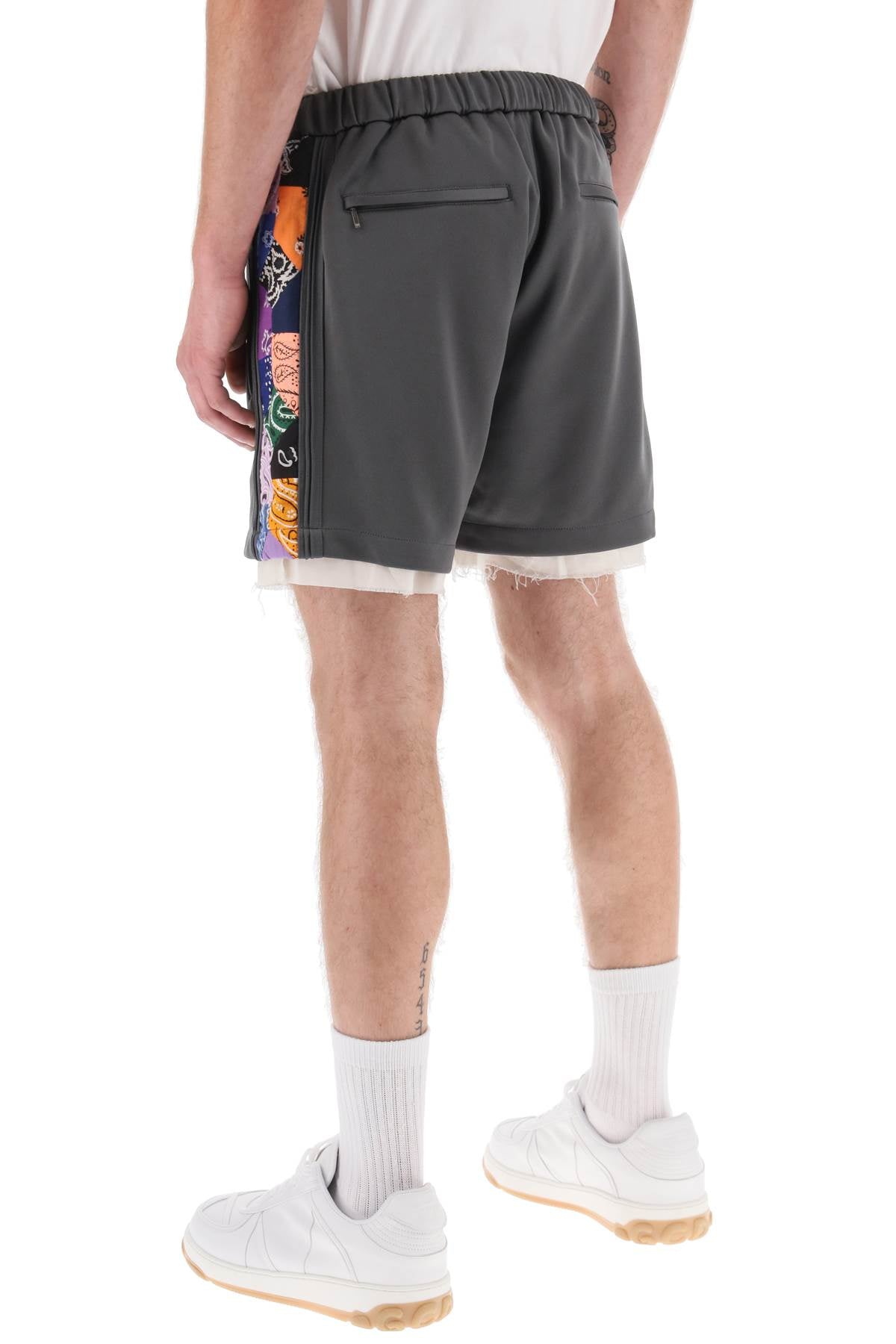 Children of the discordance jersey shorts with bandana bands - ALPHA PANTHEON Opulencia Elegante | Unveiling the Premier Destination for Designer Fashion & Luxury Apparel