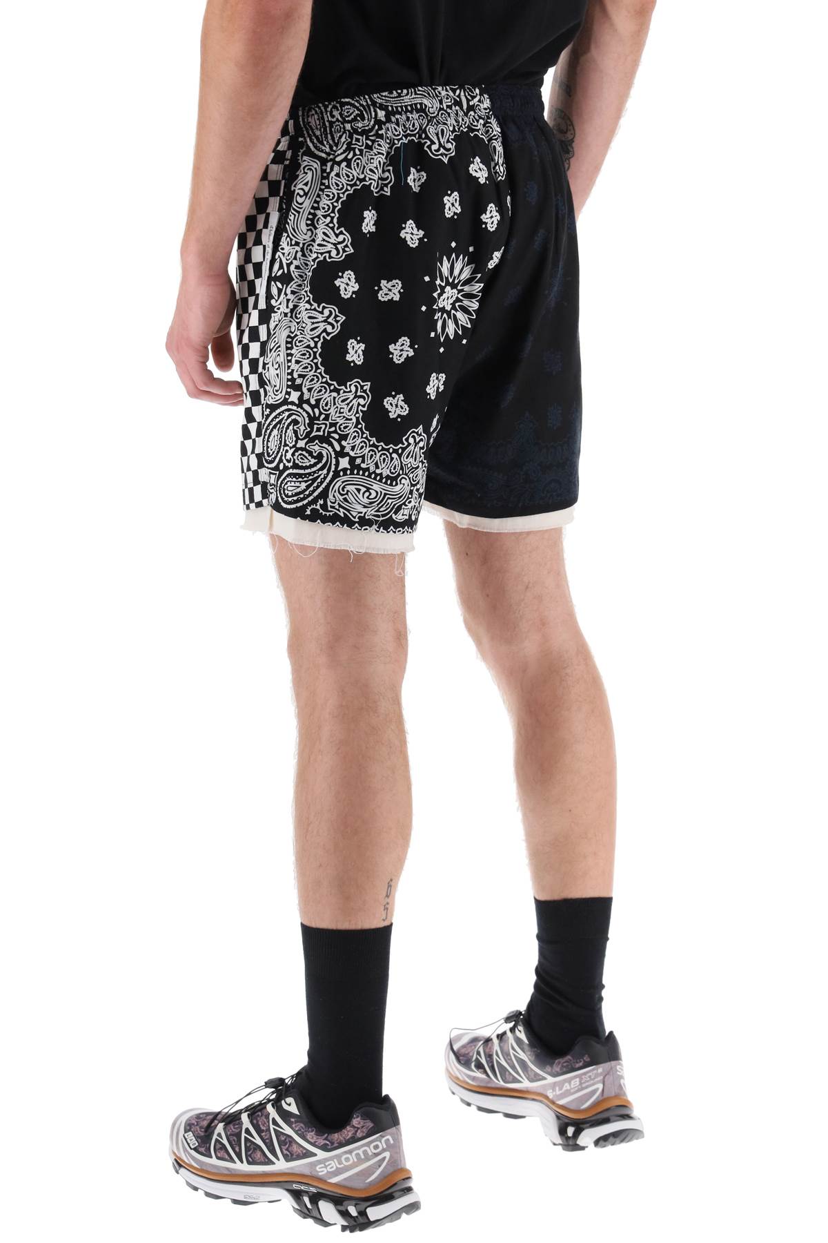 Children of the discordance bandana patchwork shorts - ALPHA PANTHEON Opulencia Elegante | Unveiling the Premier Destination for Designer Fashion & Luxury Apparel