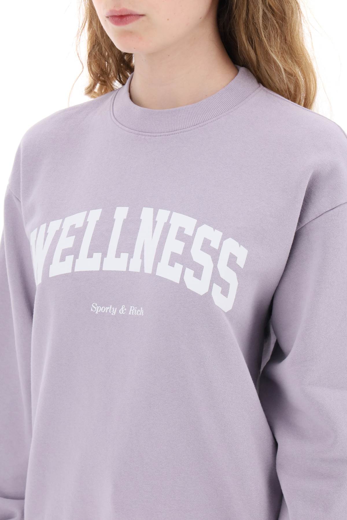 Sporty rich crew-neck sweatshirt with print