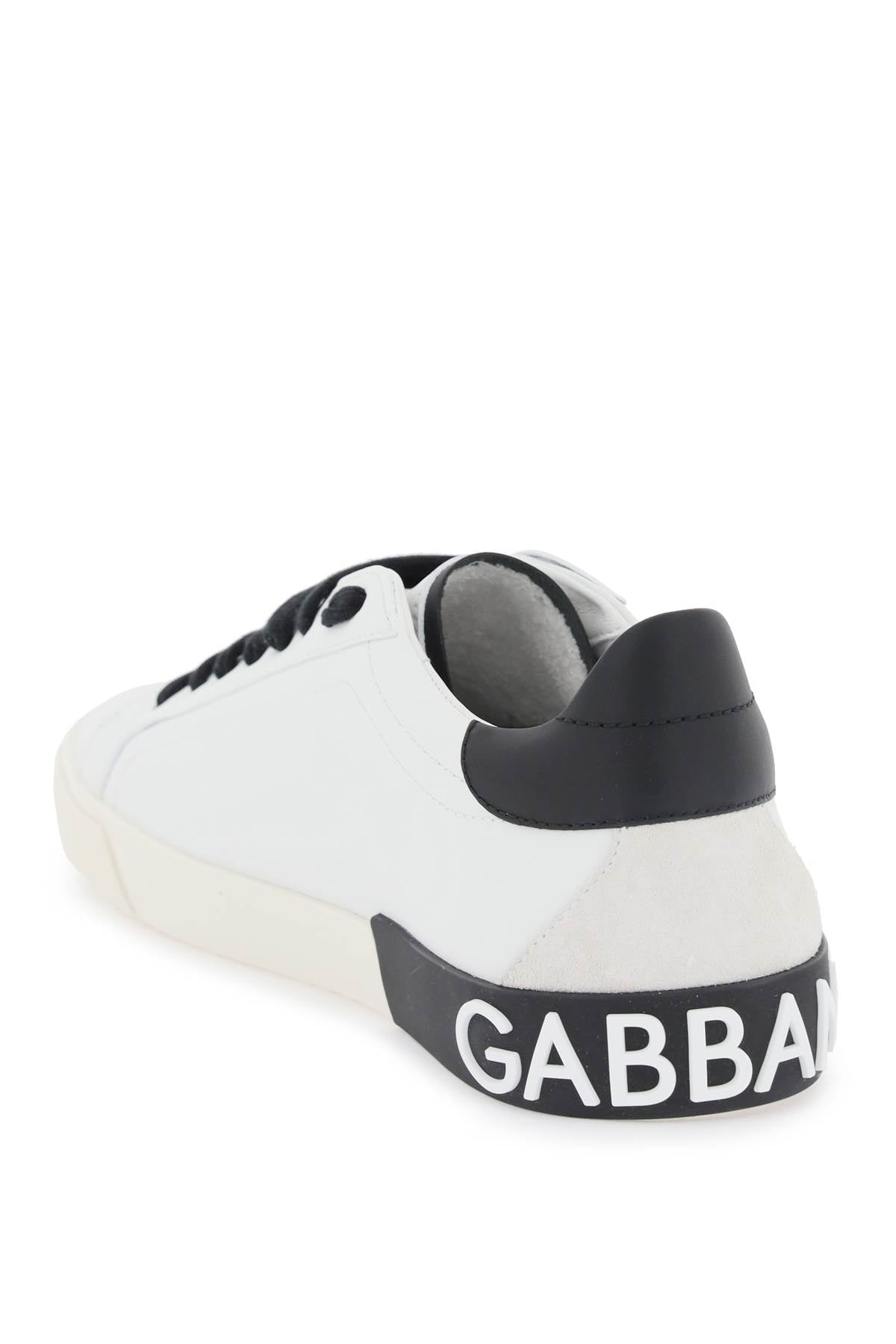 Dolce & gabbana portofino nappa leather sneakers