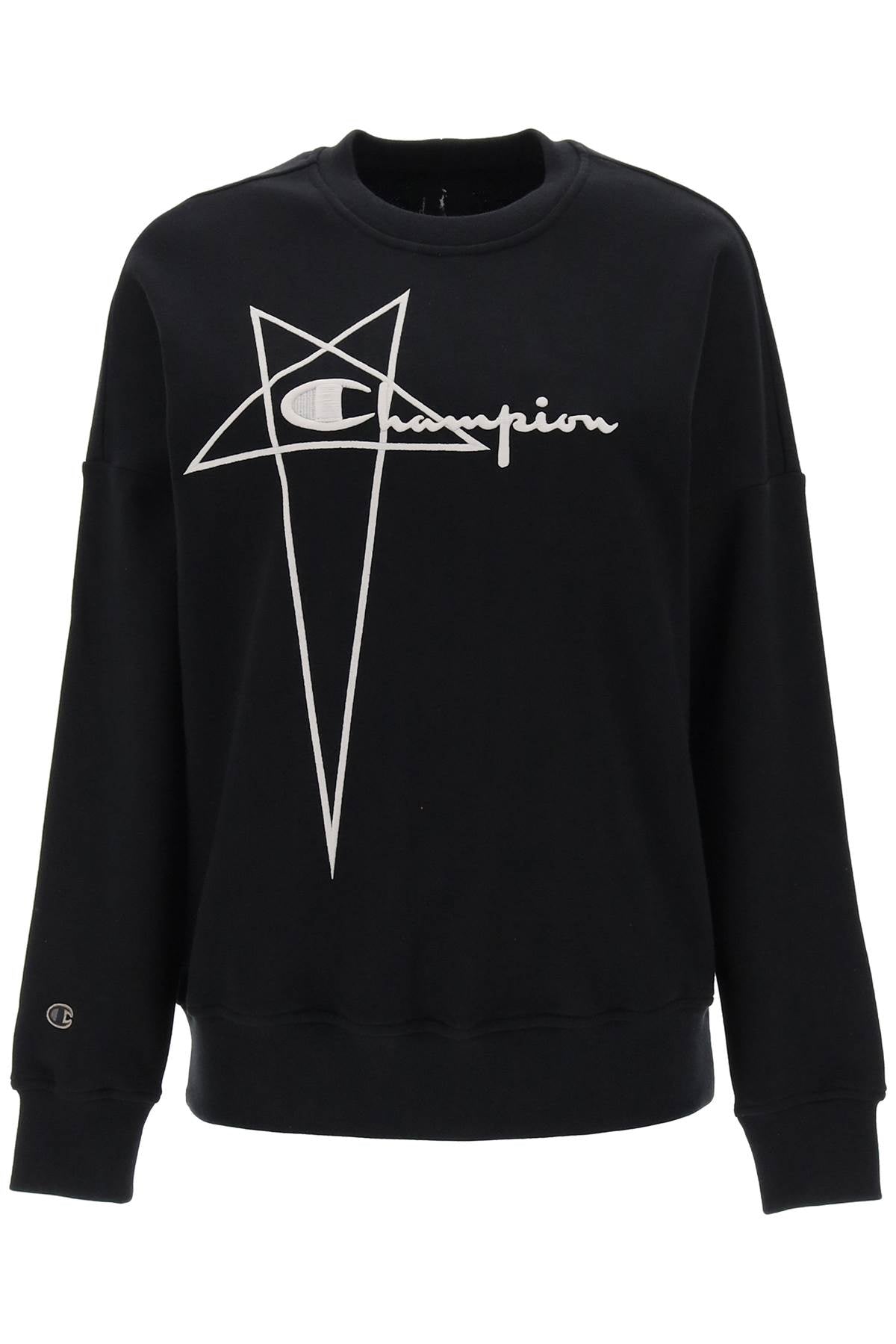 Rick owens 'champion x rick owens' crew-neck sweatshirt with logo embroidery