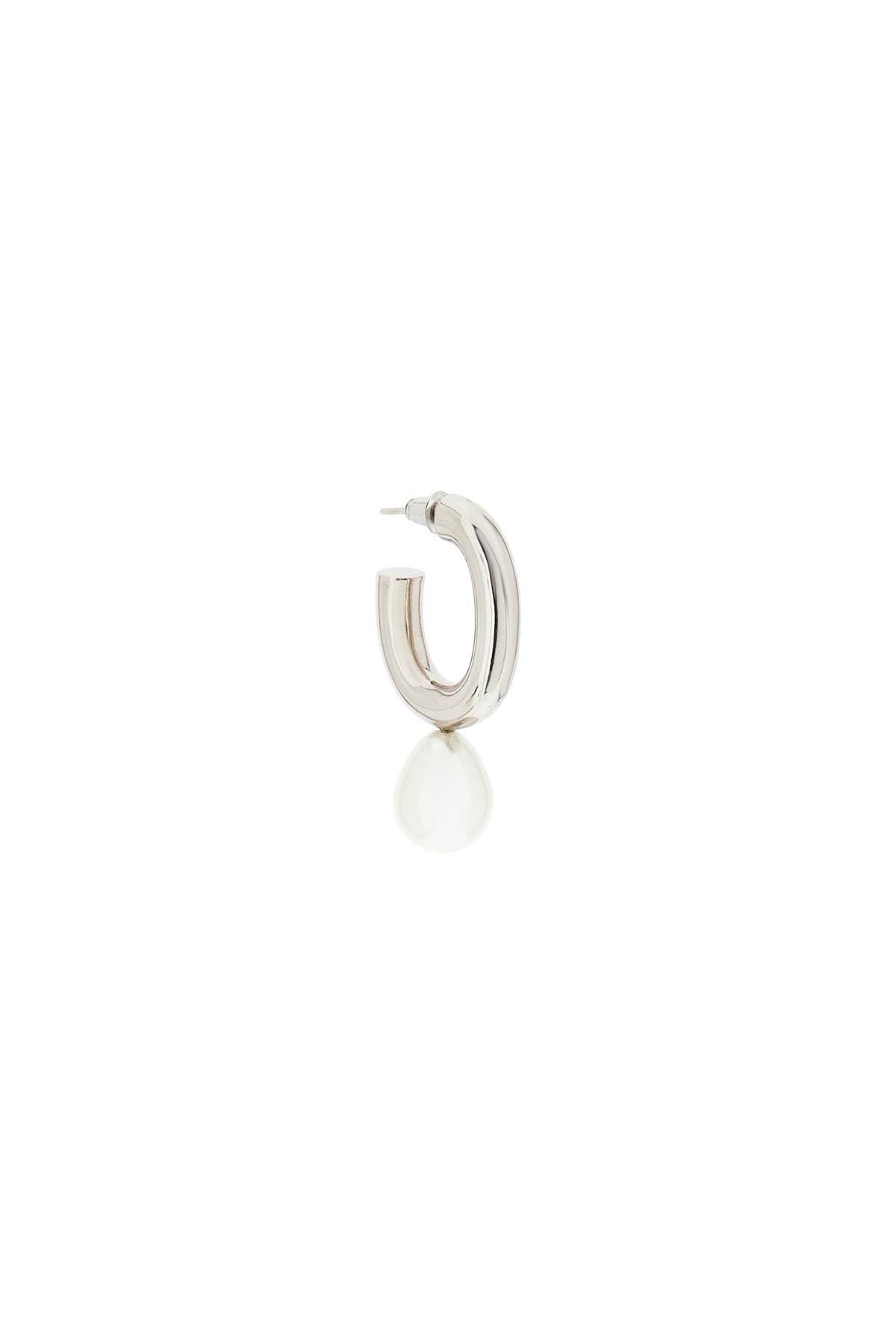 Simone rocha pearl heart hoop earrings