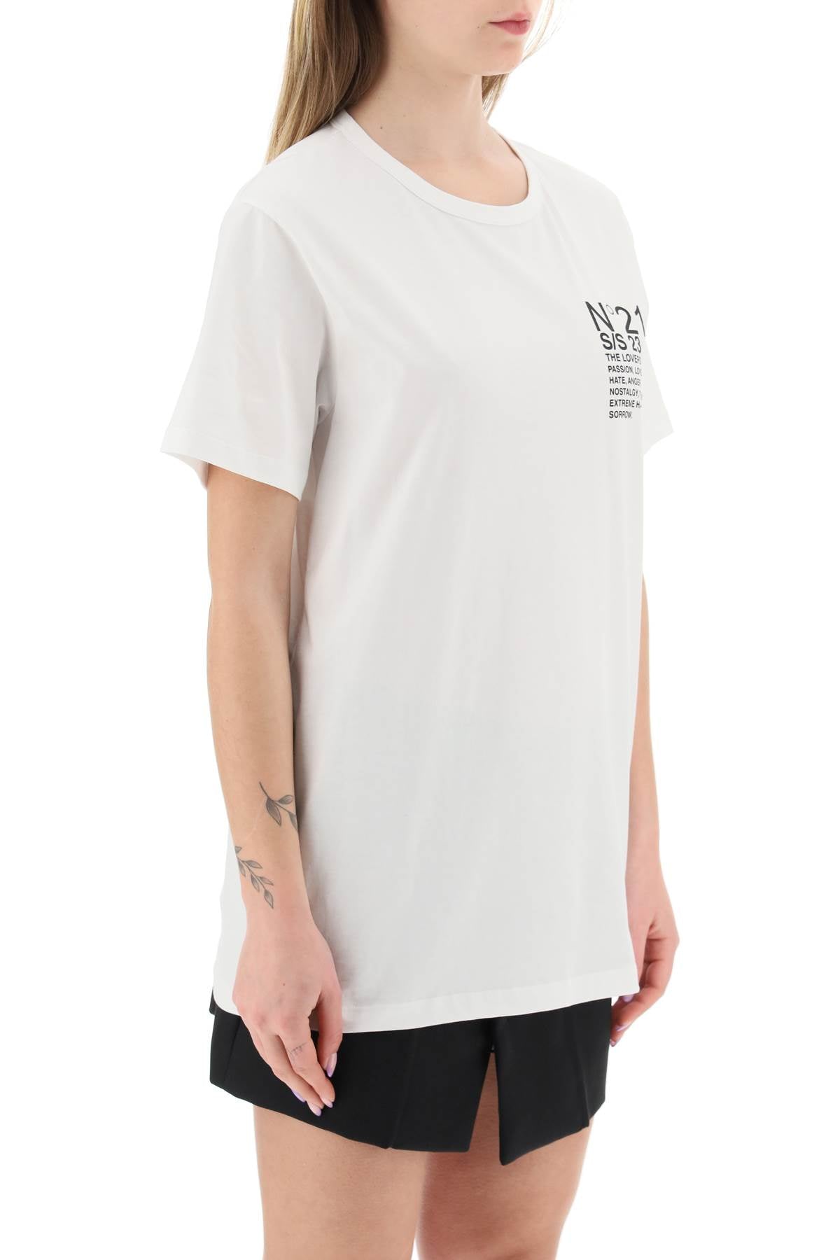 N.21 oversized t-shirt with logo print