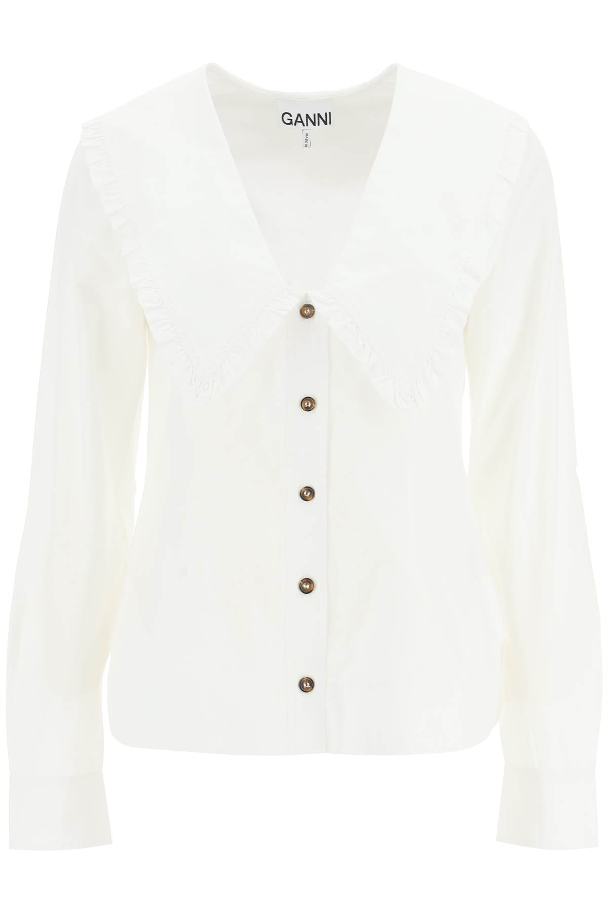 Ganni shirt with peter pan collar