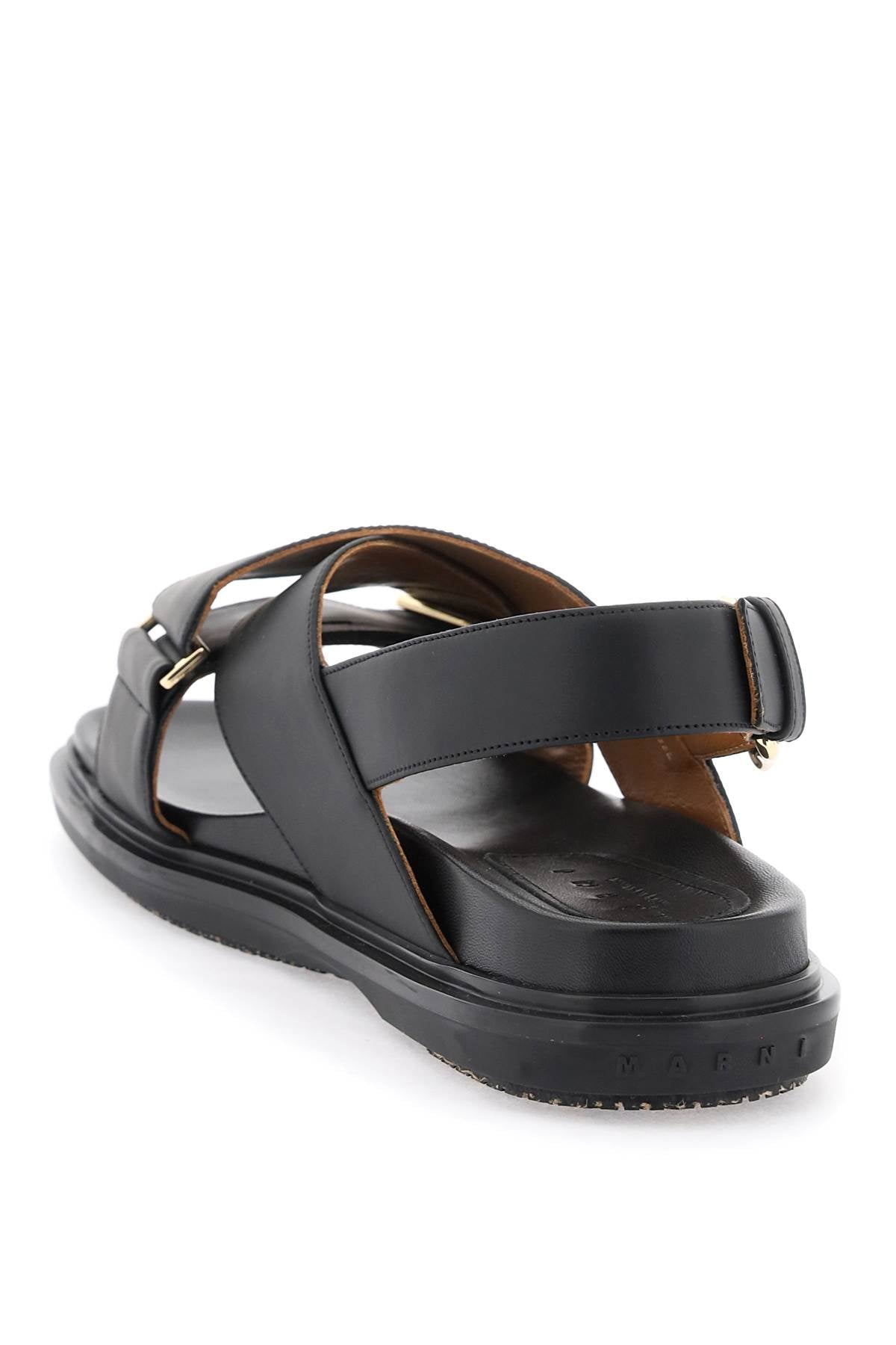 Marni fussbett calfskin sandals