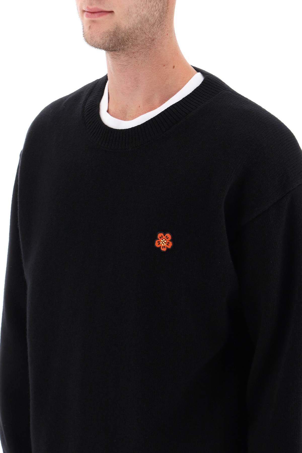 Kenzo sweater with boke flower patch - ALPHA PANTHEON Opulencia Elegante | Unveiling the Premier Destination for Designer Fashion & Luxury Apparel