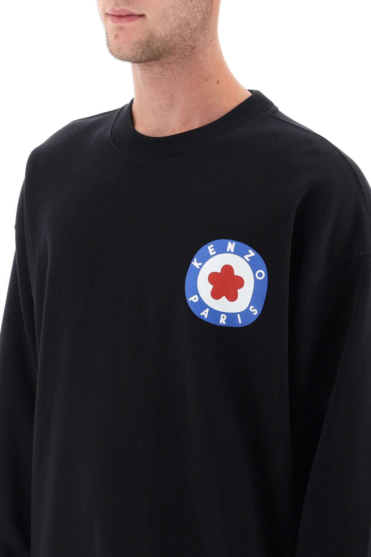 Kenzo crew-neck sweatshirt with kenzo target print - ALPHA PANTHEON Opulencia Elegante | Unveiling the Premier Destination for Designer Fashion & Luxury Apparel