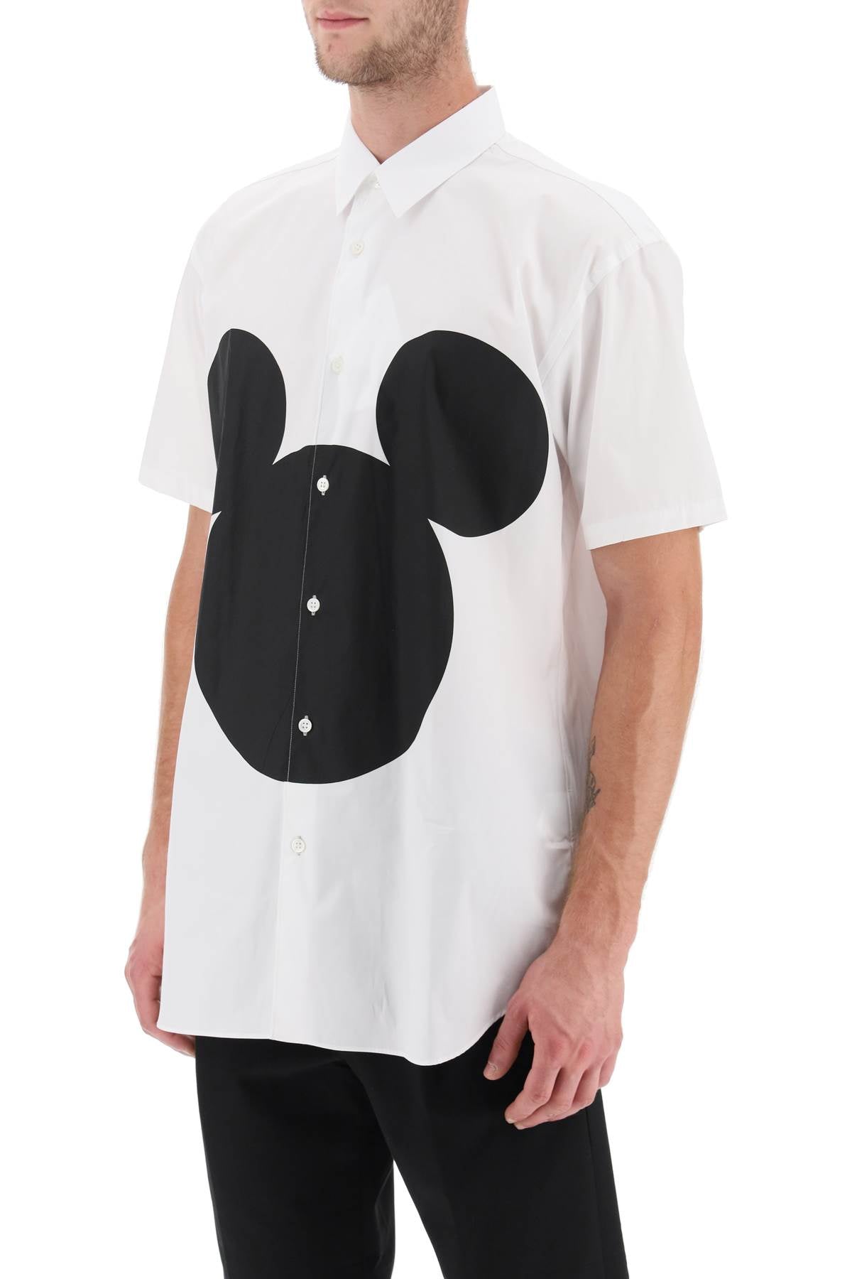 Comme des garcons shirt mickey mouse print shirt - ALPHA PANTHEON Opulencia Elegante | Unveiling the Premier Destination for Designer Fashion & Luxury Apparel