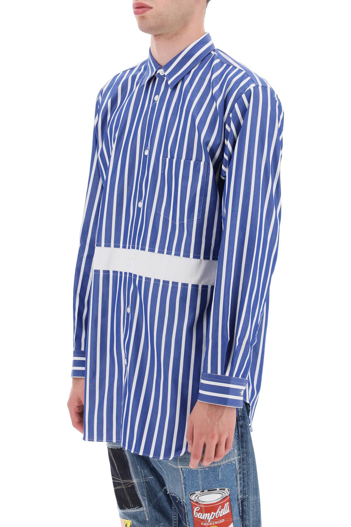 Comme des garcons shirt striped cotton shirt