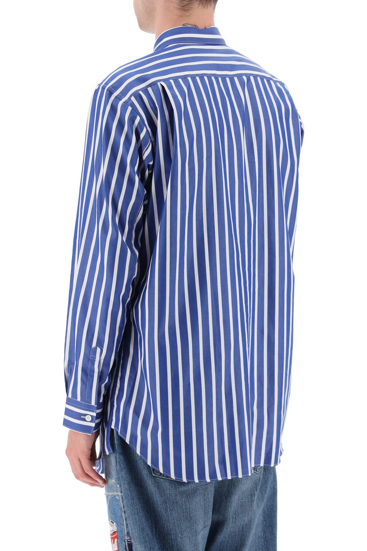 Comme des garcons shirt striped cotton shirt