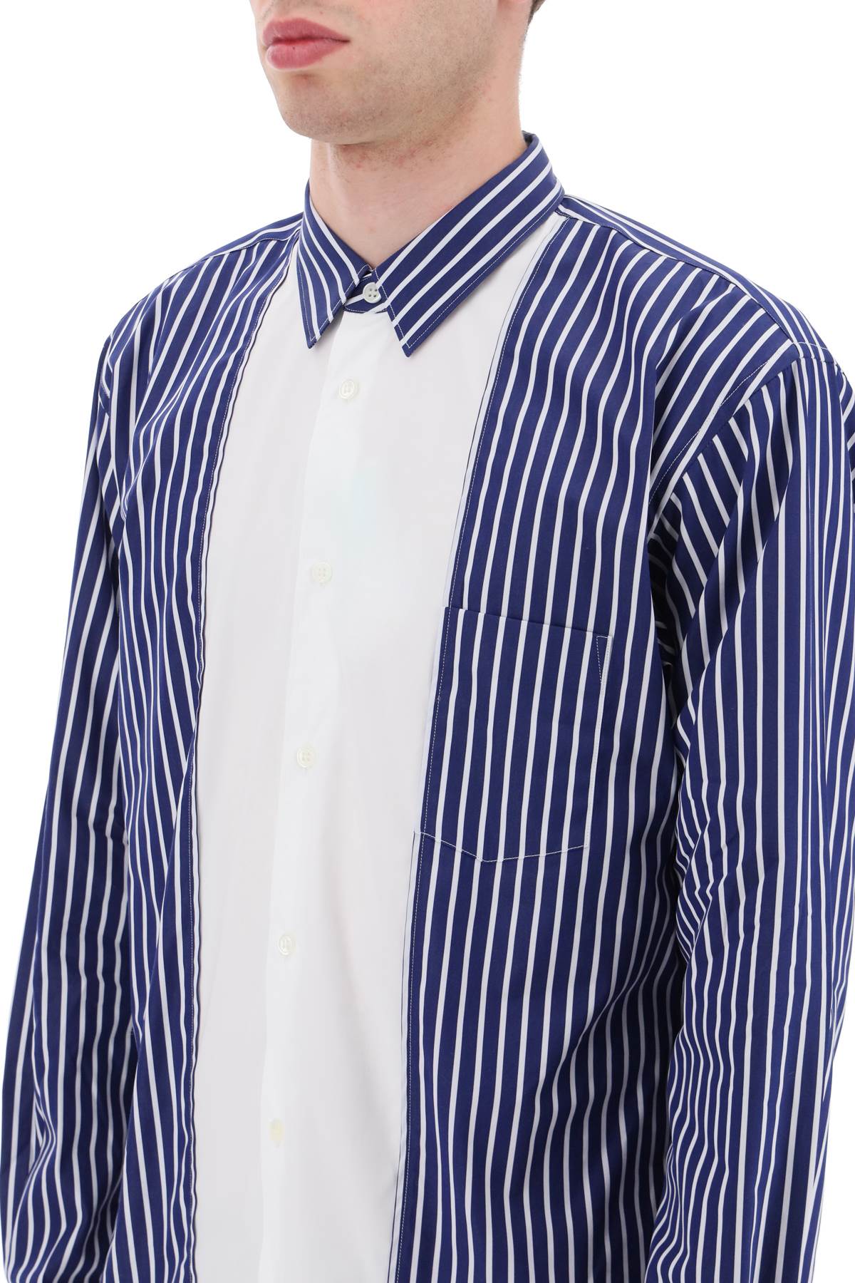 Comme des garcons shirt striped cotton shirt