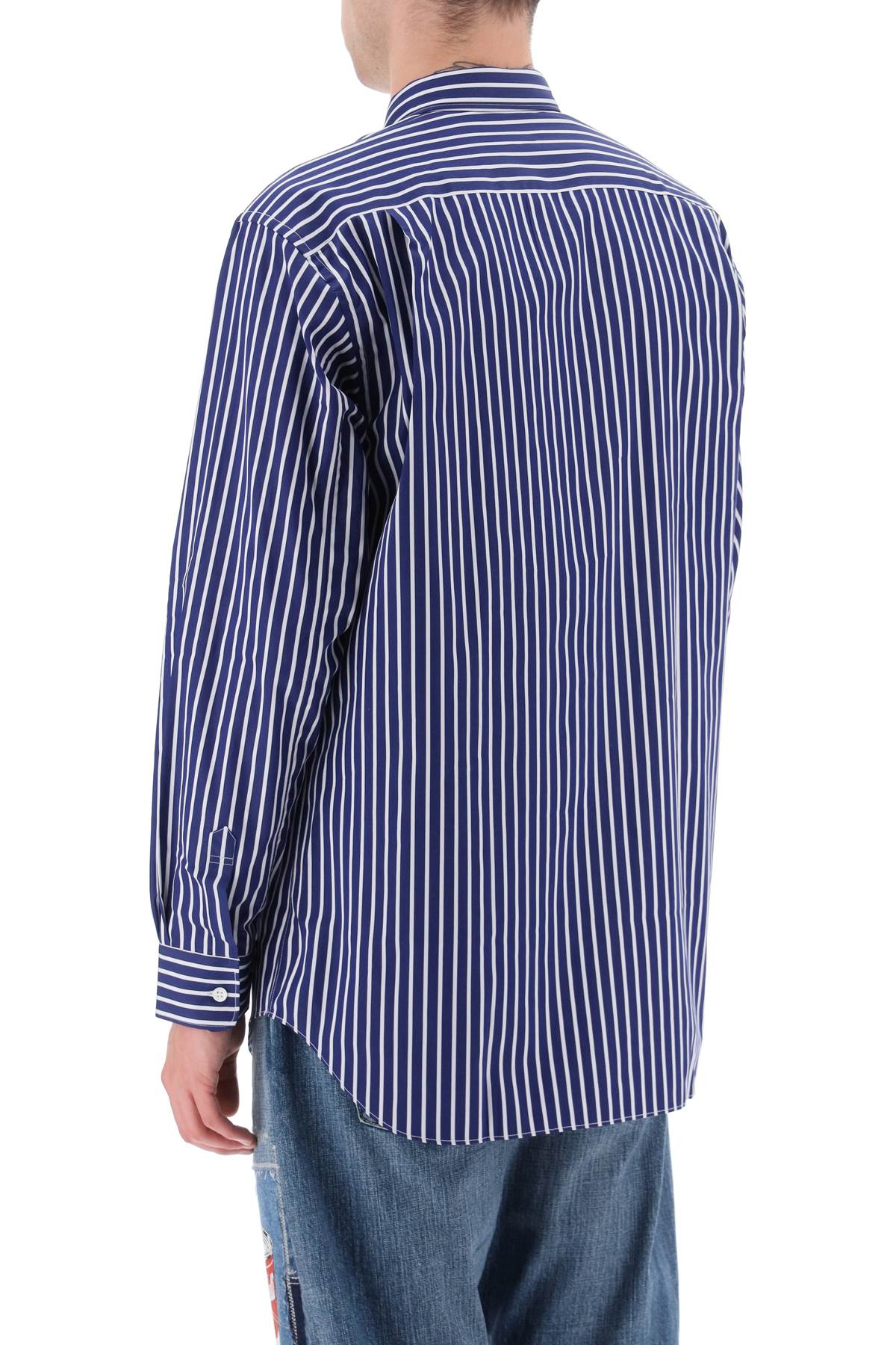 Comme des garcons shirt striped cotton shirt