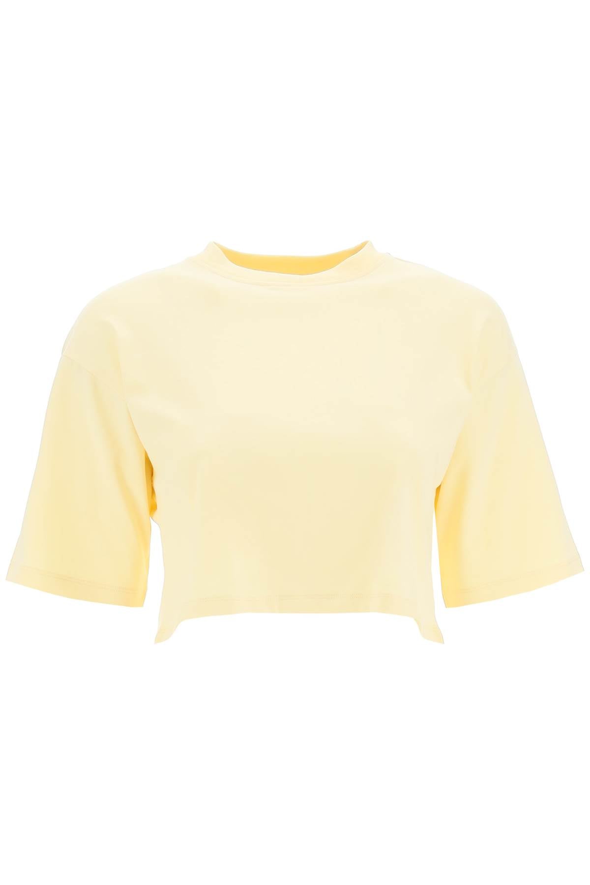 Loulou studio 'gupo' mercerized cotton cropped t-shirt