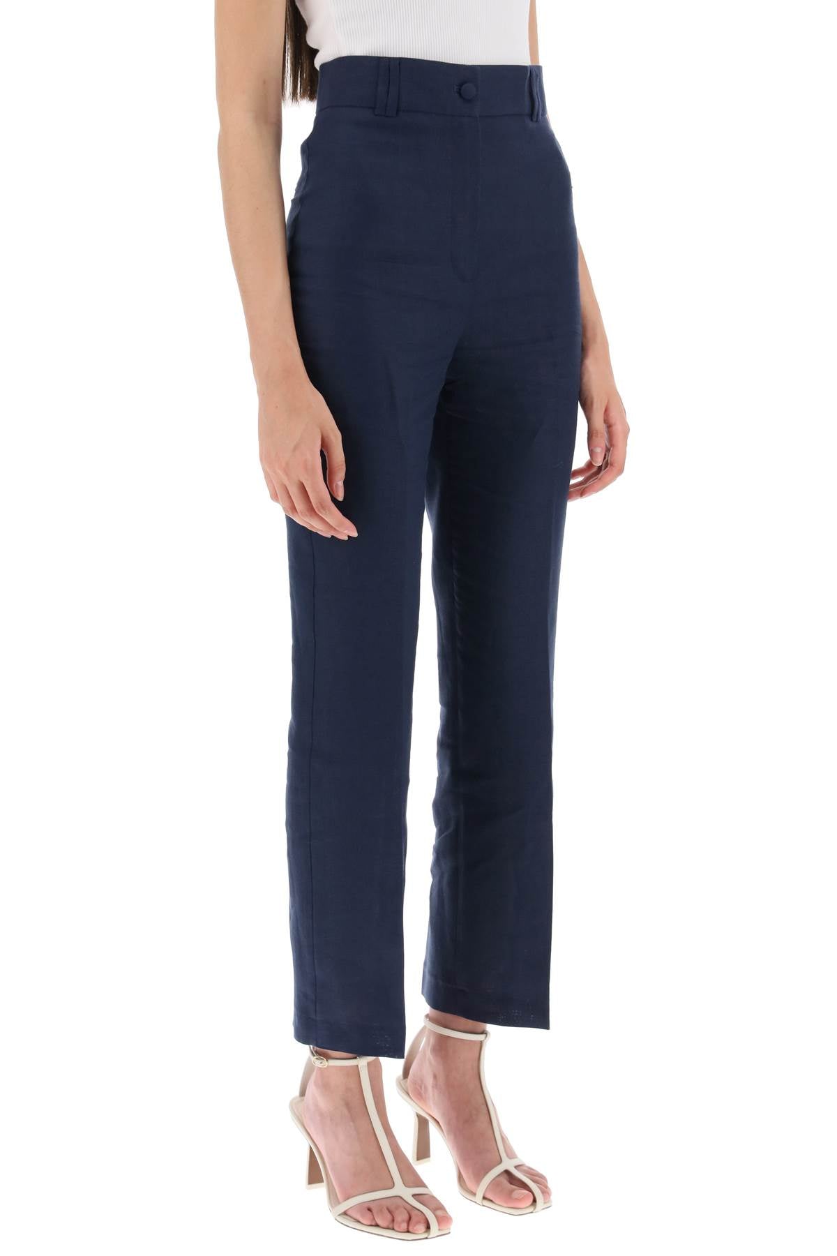 Hebe studio 'loulou' linen trousers