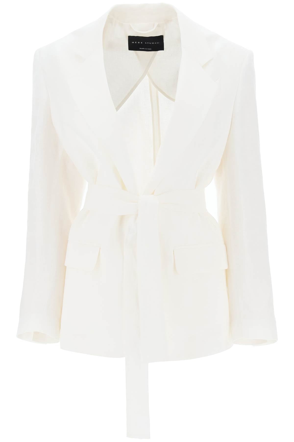 Hebe studio single-breasted blazer in linen