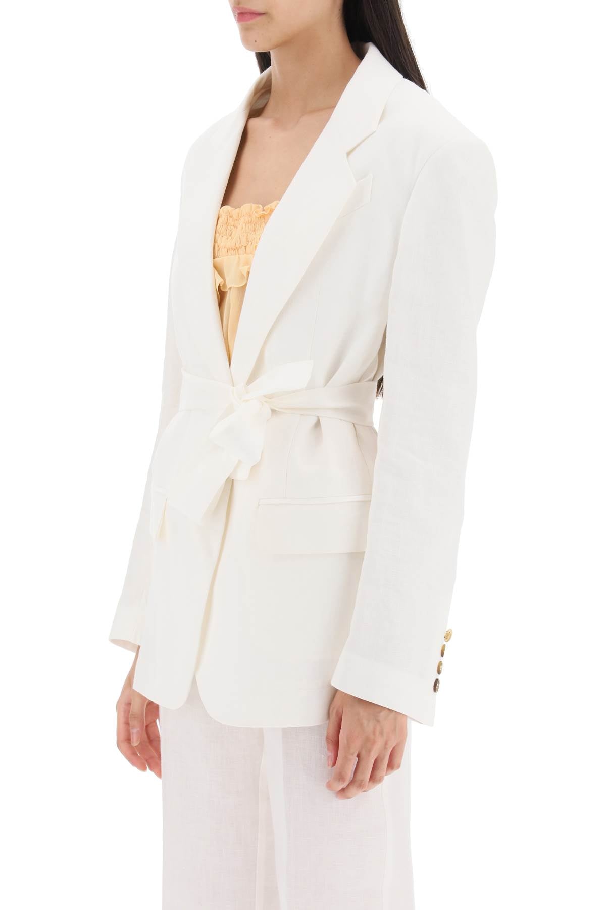 Hebe studio single-breasted blazer in linen